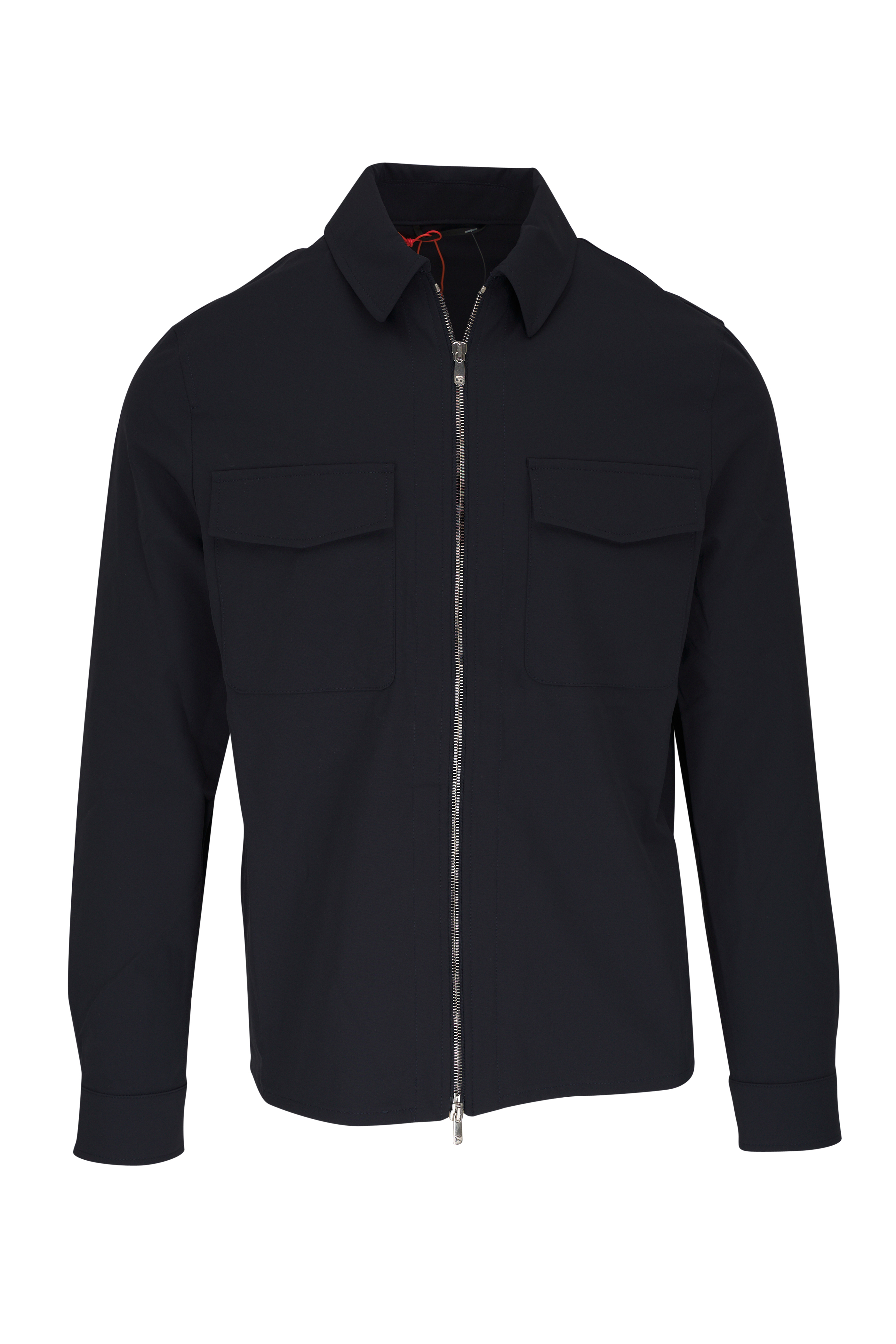 Stone Island - Seersucker Marine Blue Nylon Jacket Stone Island - Seersucker Marine Blue Nylon Jacket