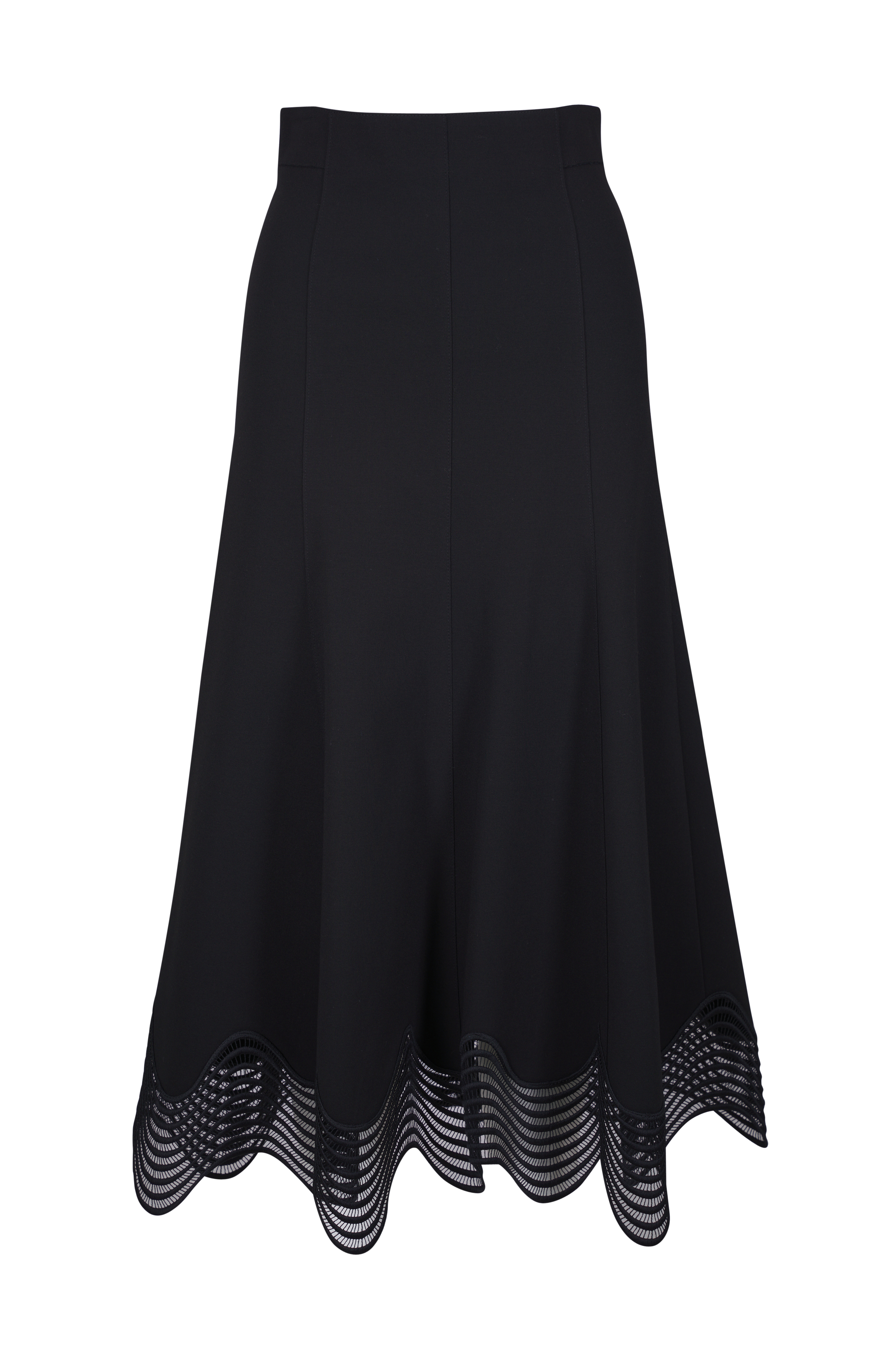 Akris Punto - Beige, Ebony & Black Glen Check Mini Skirt Akris Punto - Beige, Ebony & Black Glen Check Mini Skirt