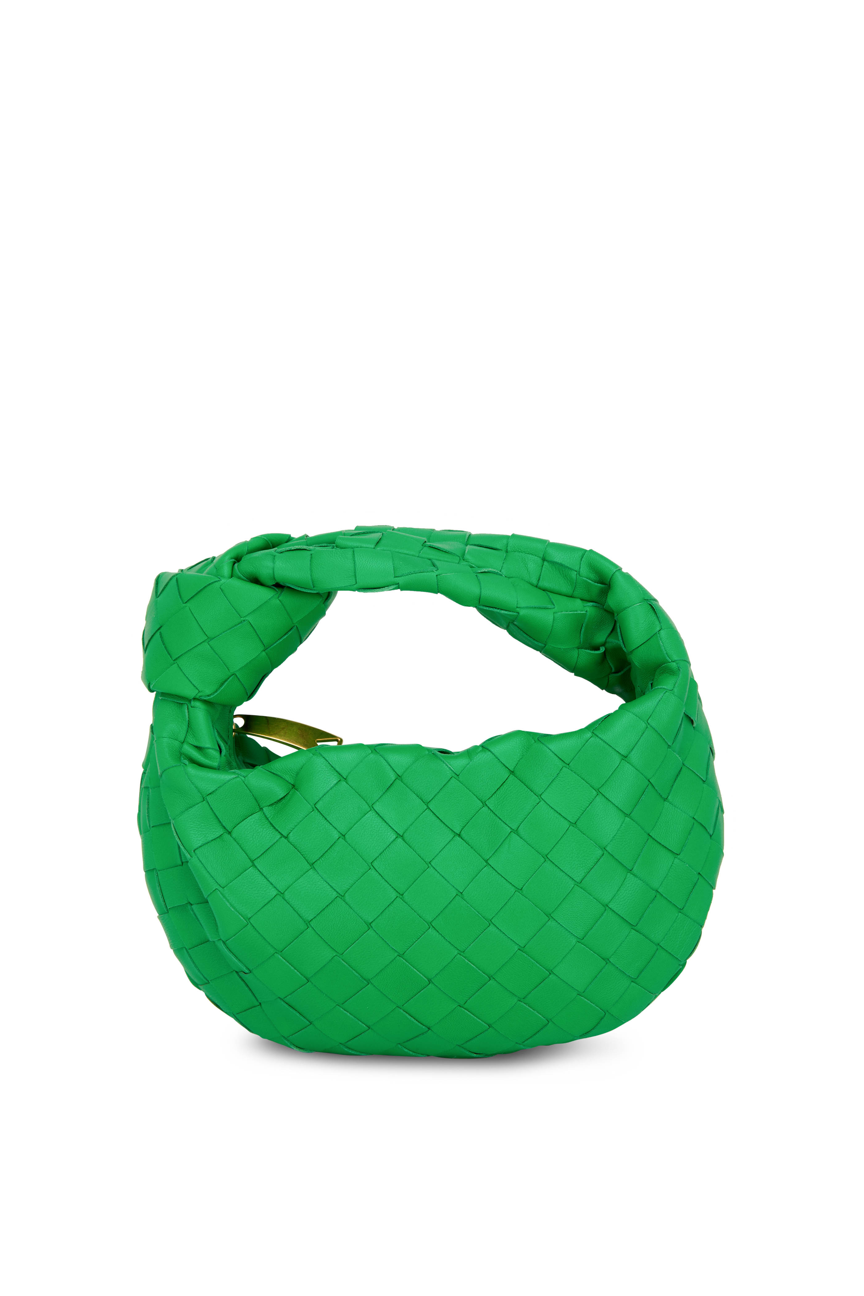 Bottega Veneta Double Knot Top Hangdle Bag Parakeet