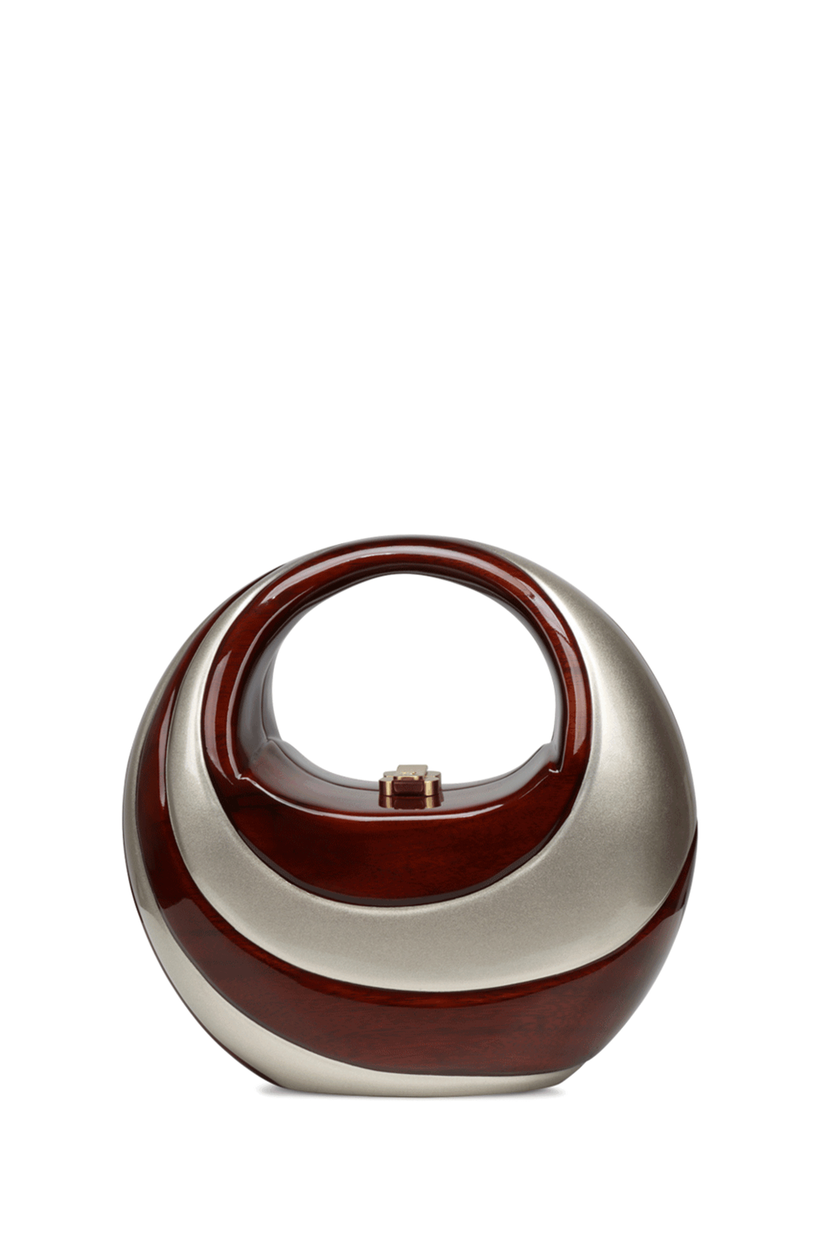 セントルイス Luxury Handle Ver. Golden Goose - Star Silver Glitter Star Leather Crossbody Bag