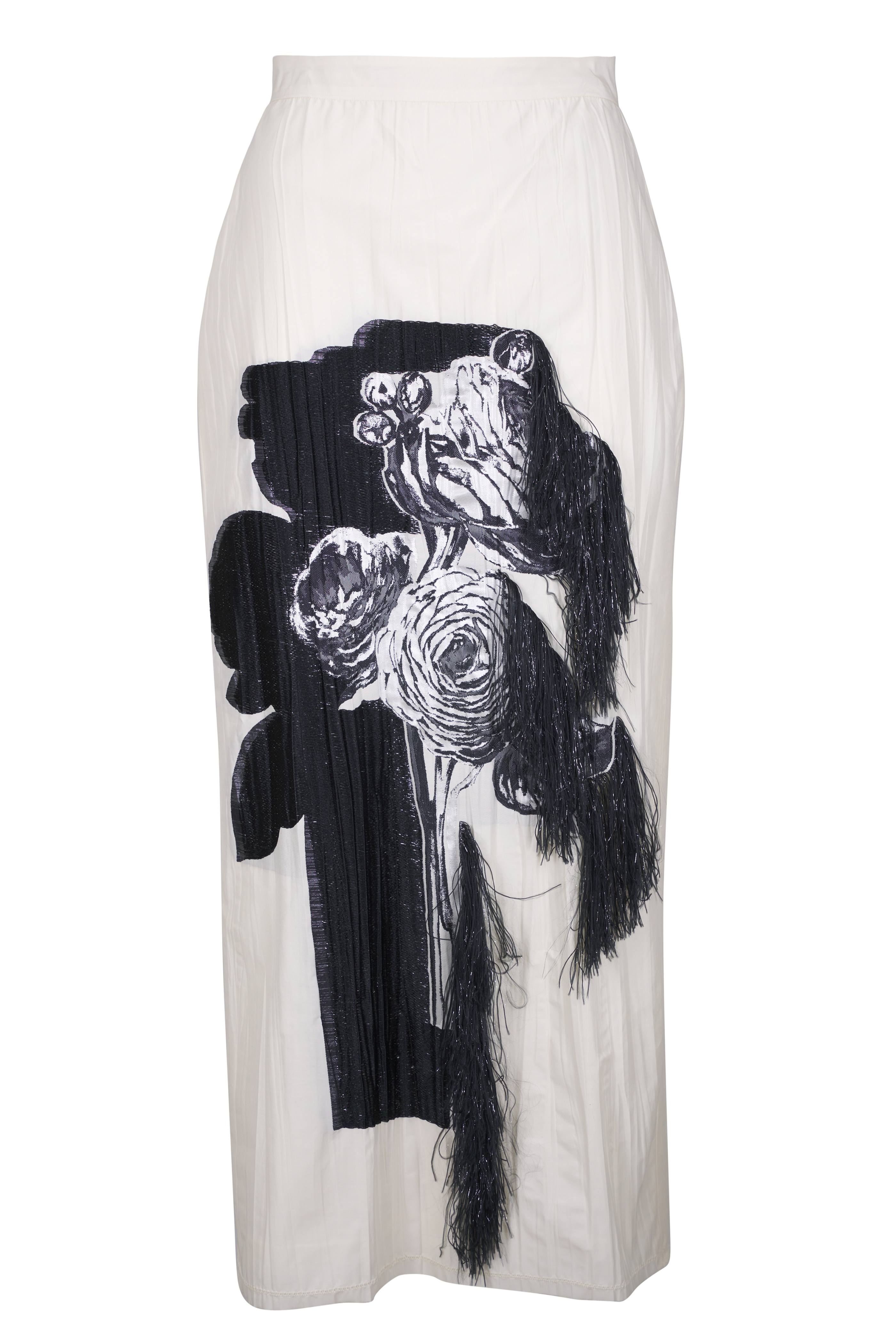 スカート BRUNELLO CUCINELLI SS25 Slit skirt (MH126G3396 C3095) Brunello Cucinelli - White Slit Maxi Skirt | Mitchell Stores