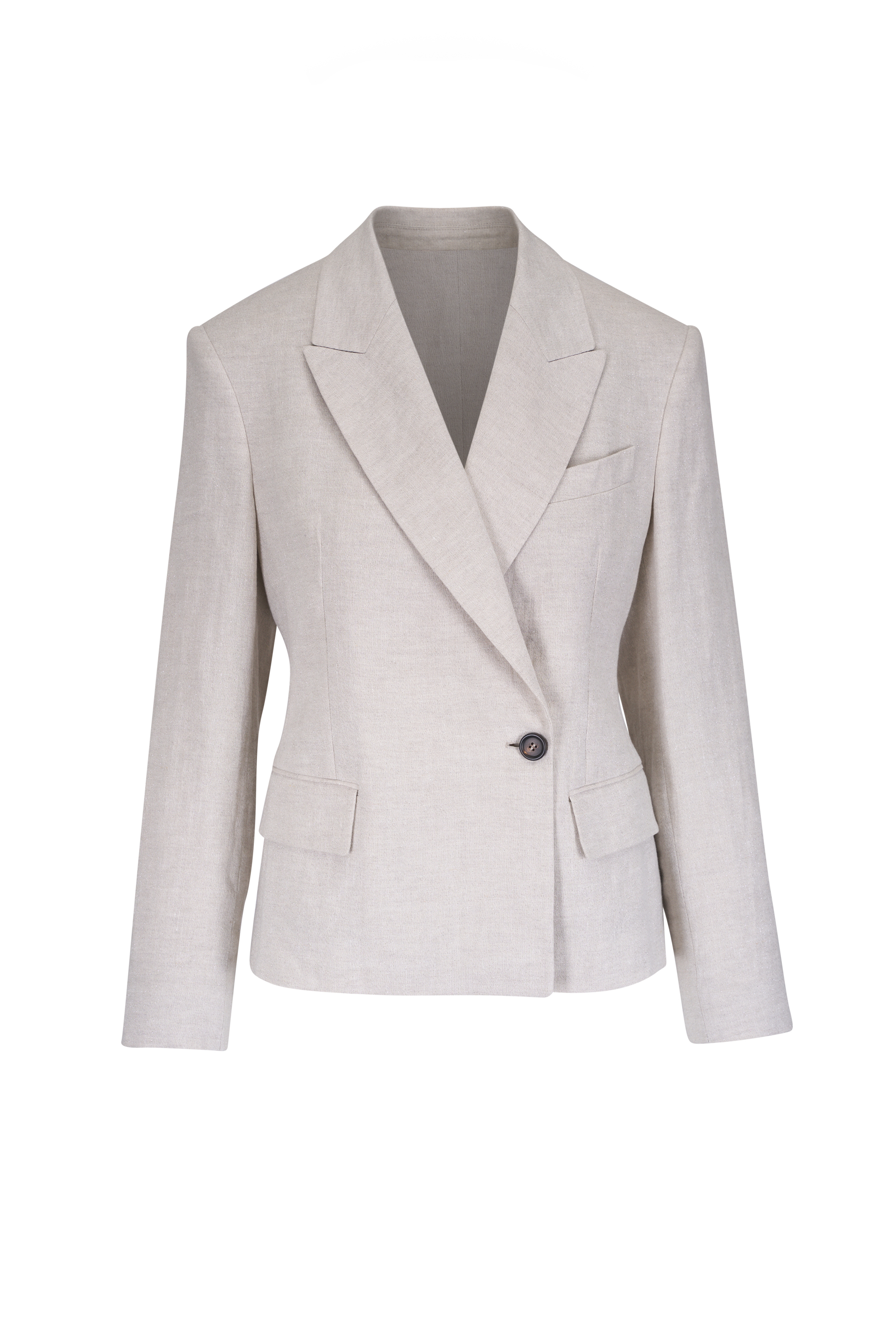 Brunello Cucinelli - Lilac Gabardine Adjustable Back Jacket