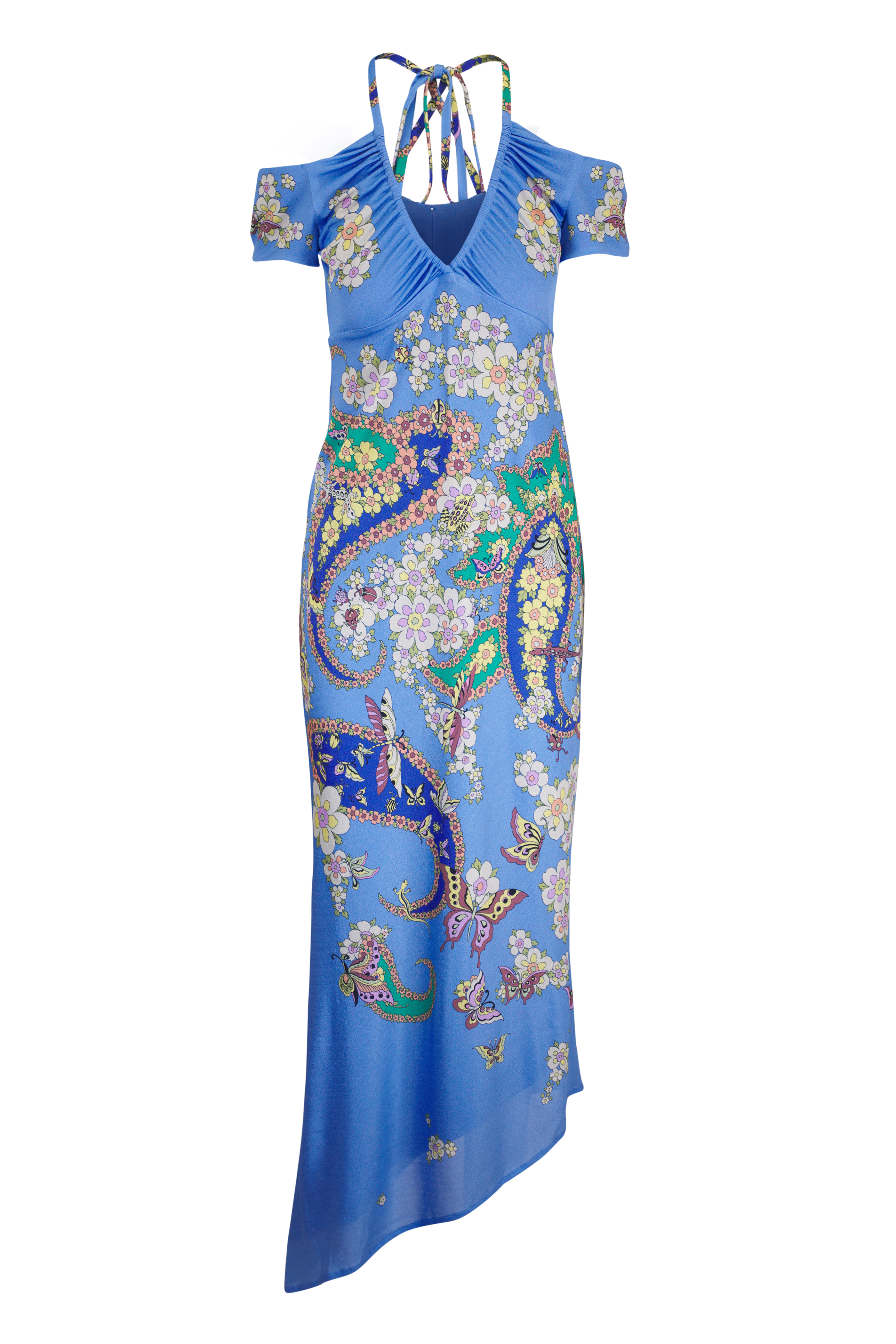 Dolce & Gabbana - Black & White Gardenia Print Silk Chiffon