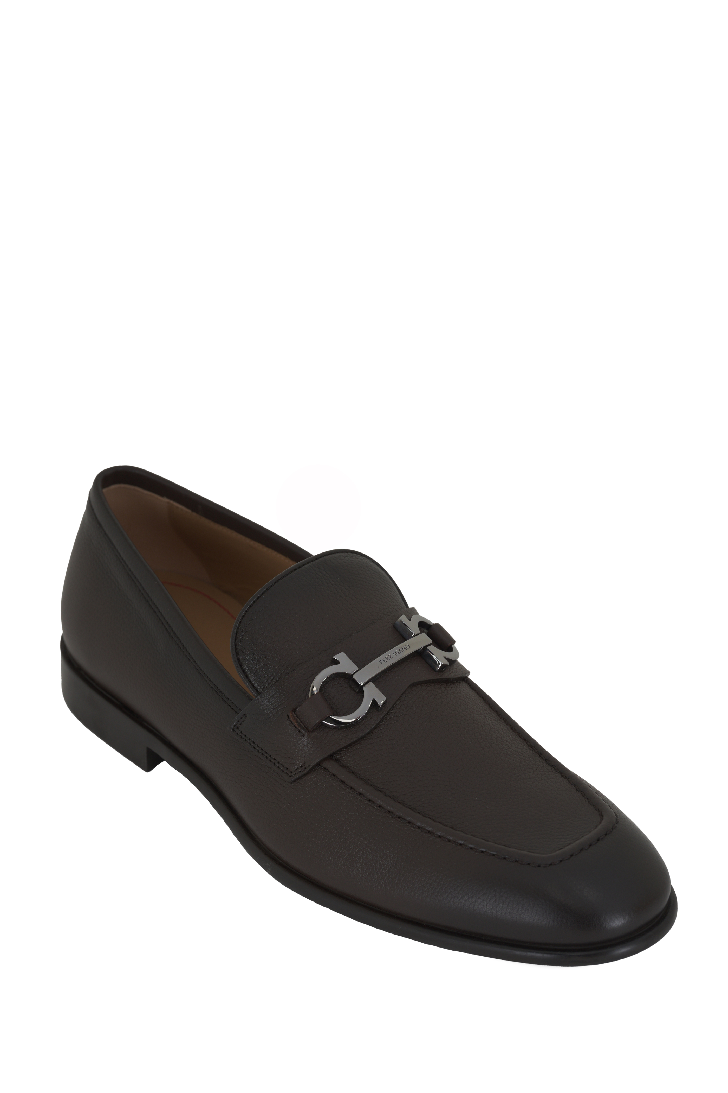 FERRAGAMO Lux pebbled-leather brogues | THE OUTNET