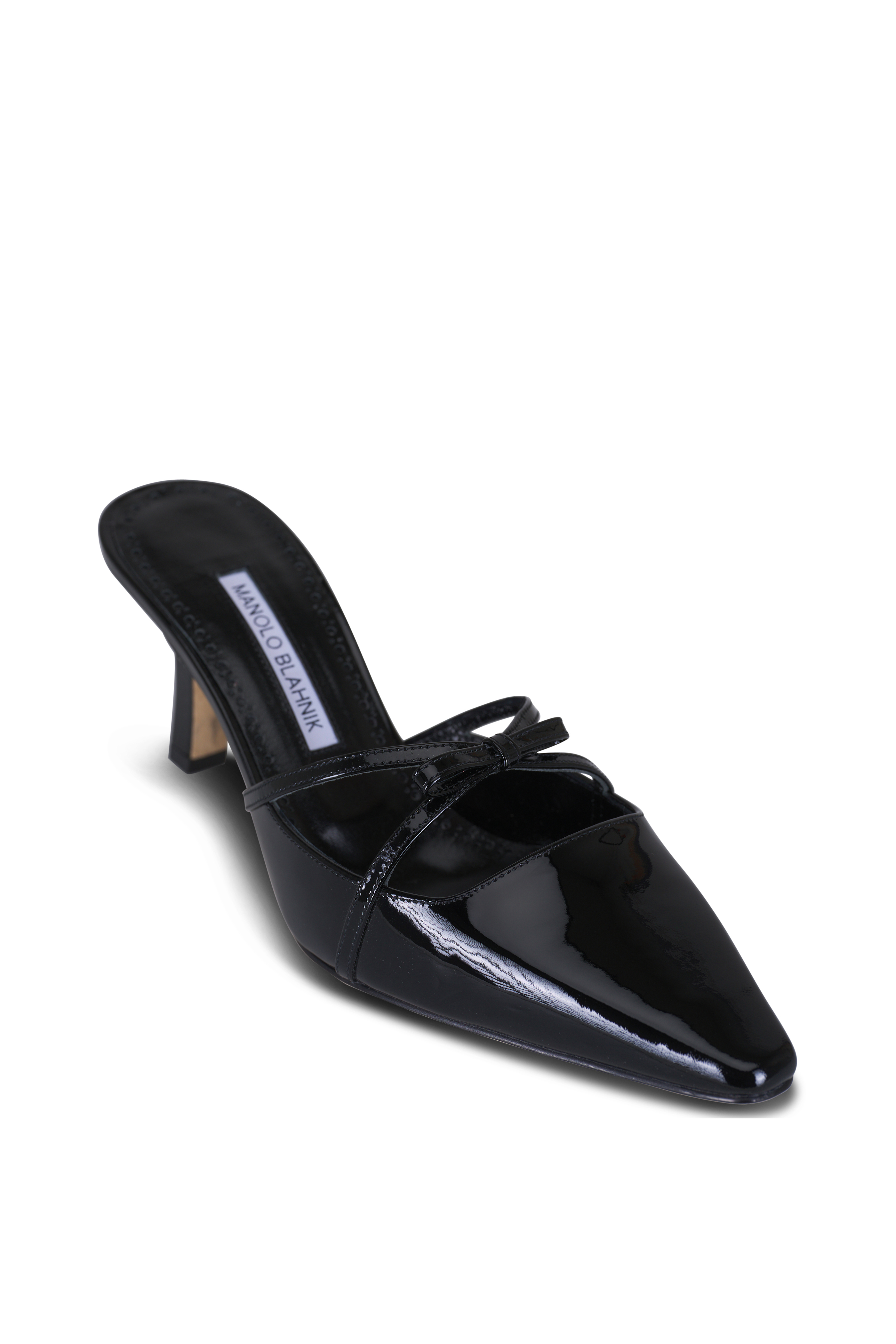 MANOLO BLAHNIK /PATENTエナメルローファー ビジュー36.5