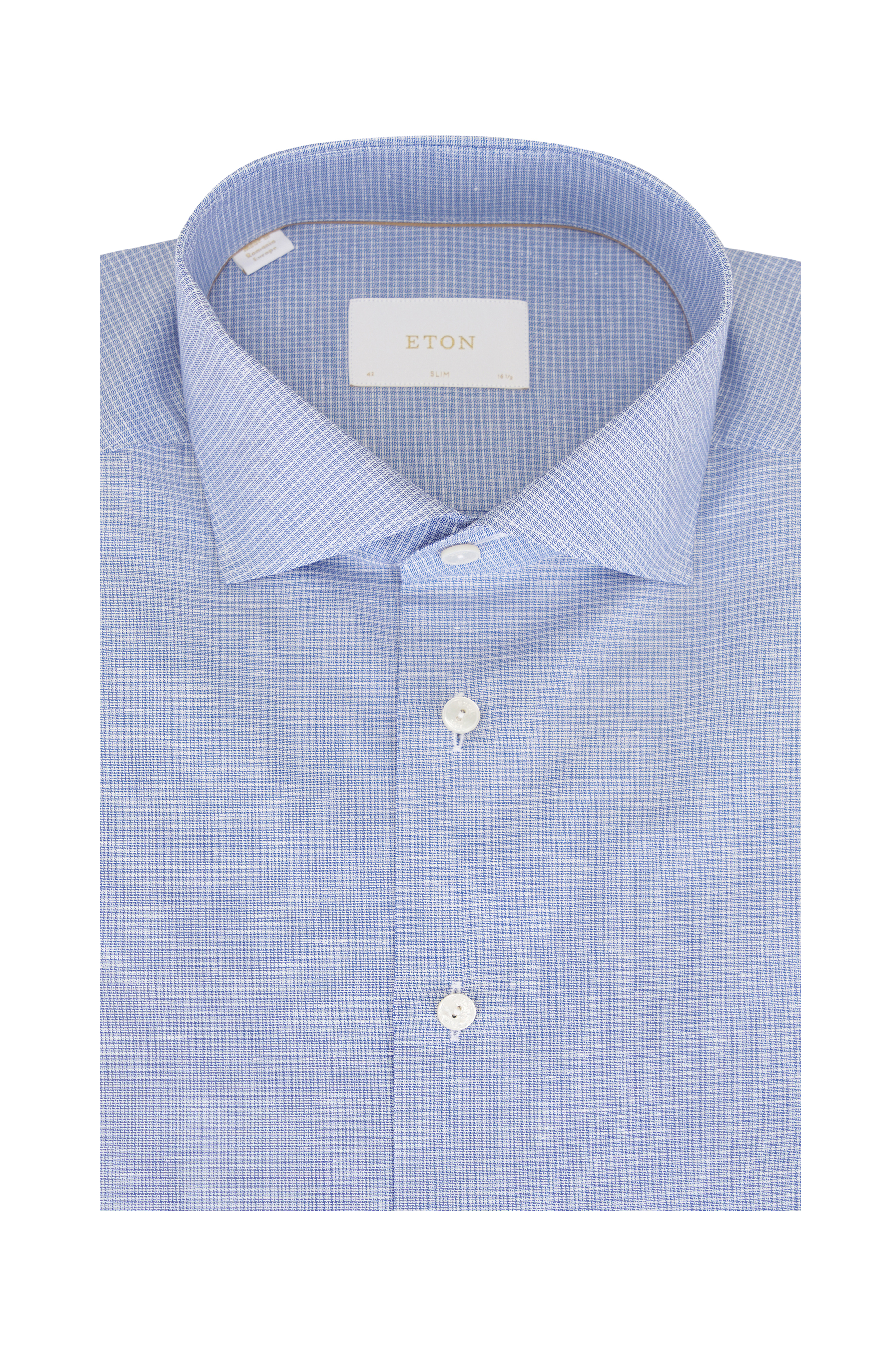 Canali - White Cotton Formal Dress Shirt | Mitchell Stores