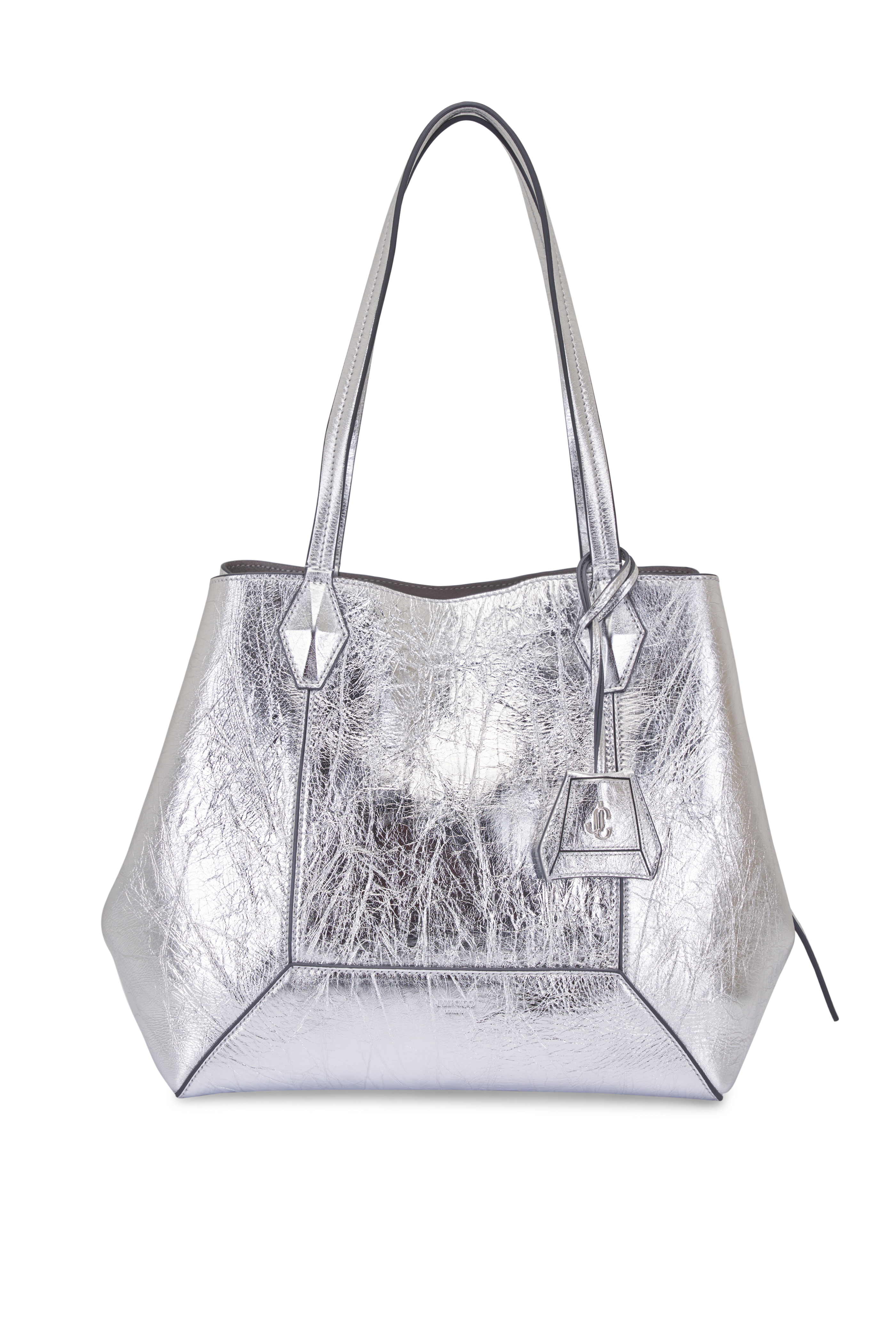 JIMMY CHOO BEACHTOTEEWMTYJGOLDFUCHSIALIGHTGOLD 関税送料込 Jimmy Choo $985 Lang Gold Patent Leather Metallic Strappy