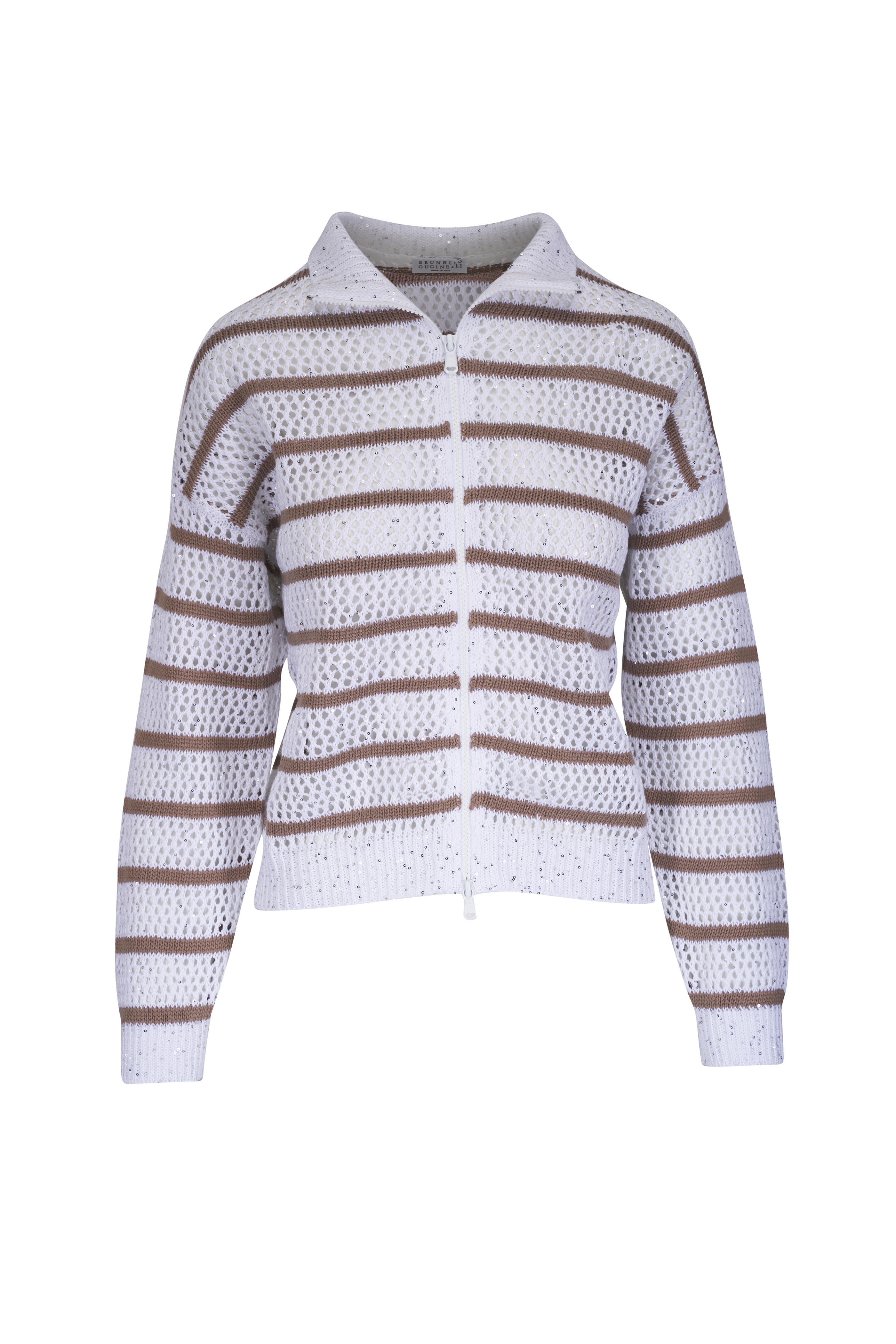 Brunello Cucinelli - Double Cable Fitted Cropped Crewneck