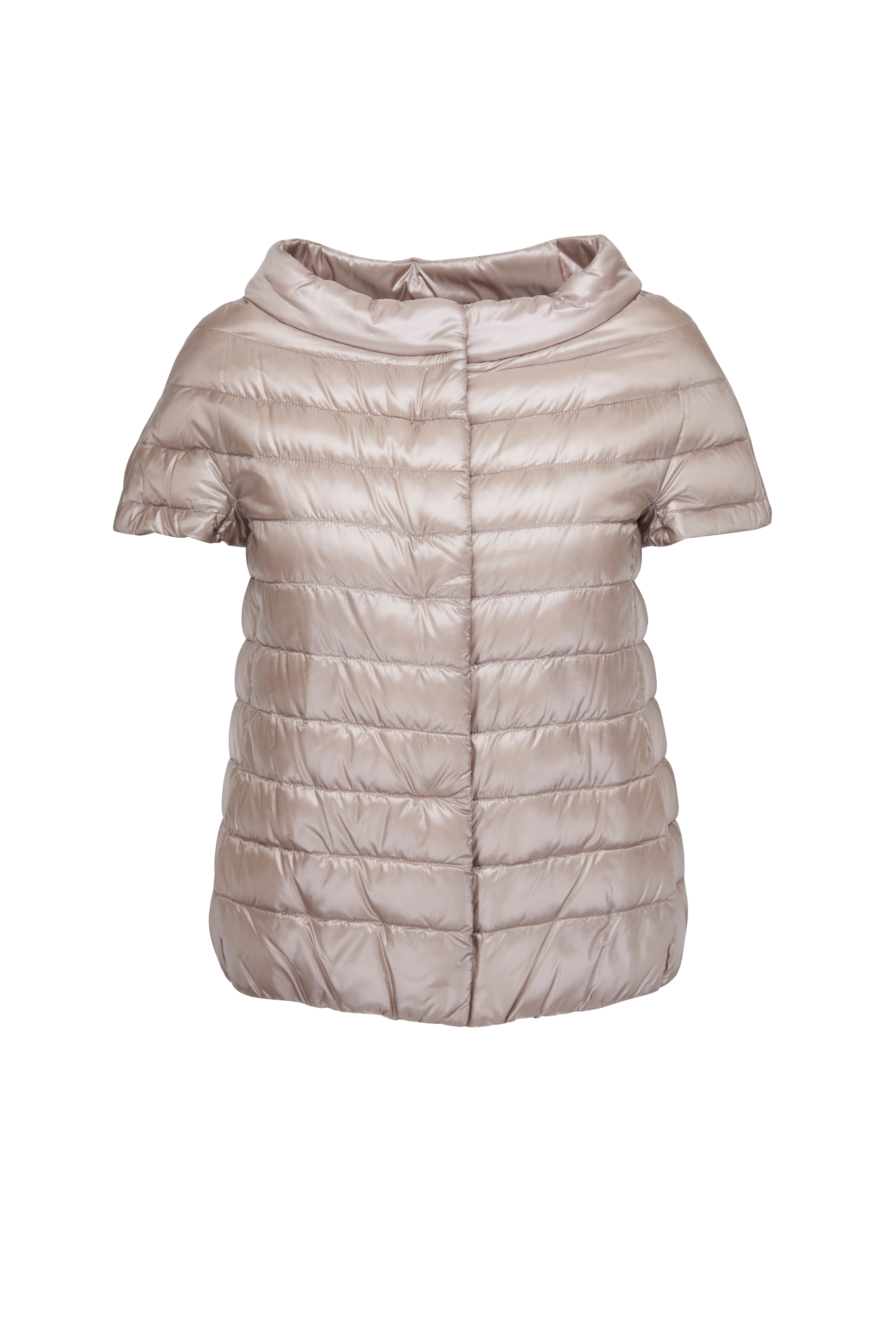 Herno - Beige Nylon Ultralight Side Snap Down Jacket