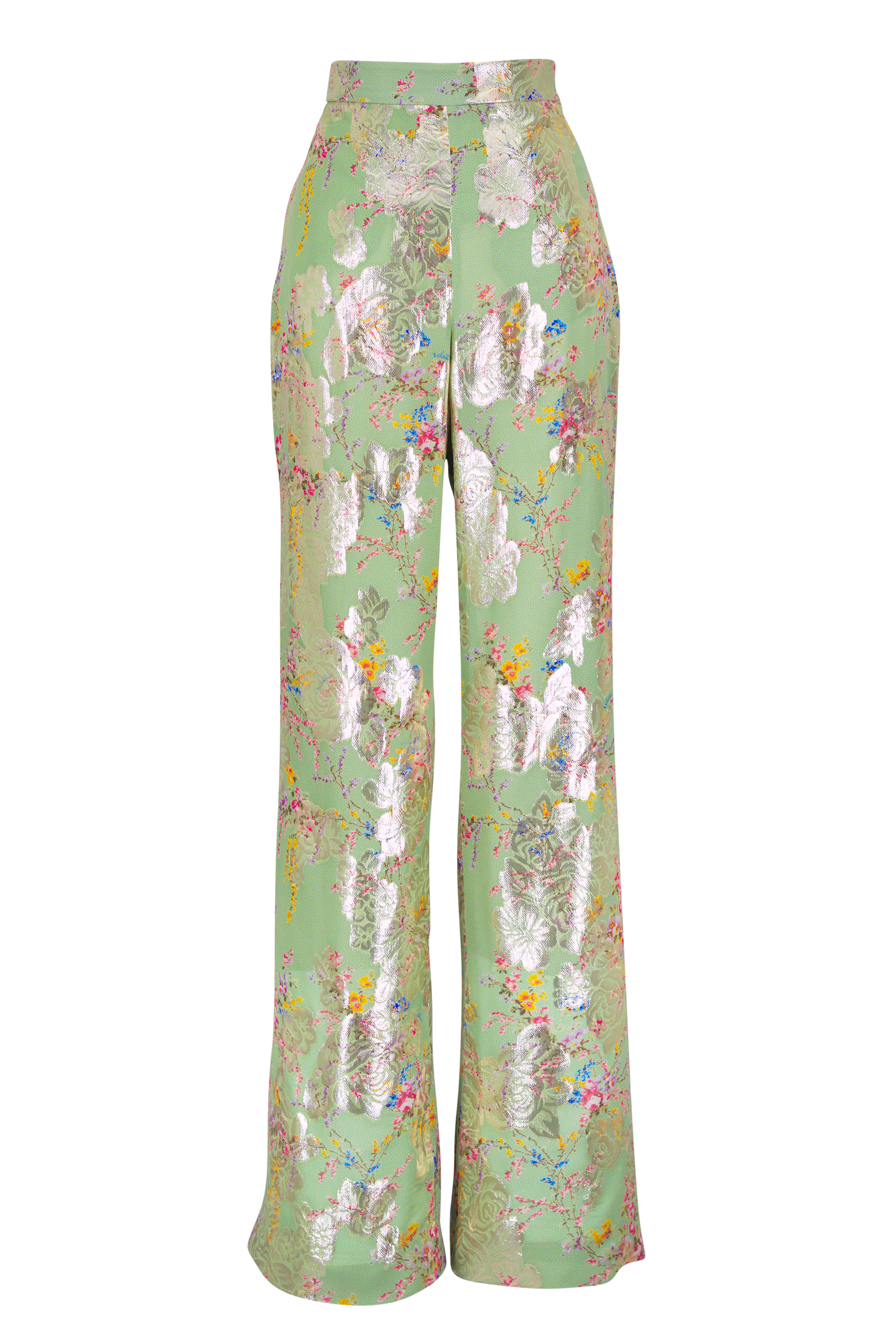 Marni - Green Mini Check Jersey Jacquard Pant | Mitchell Stores