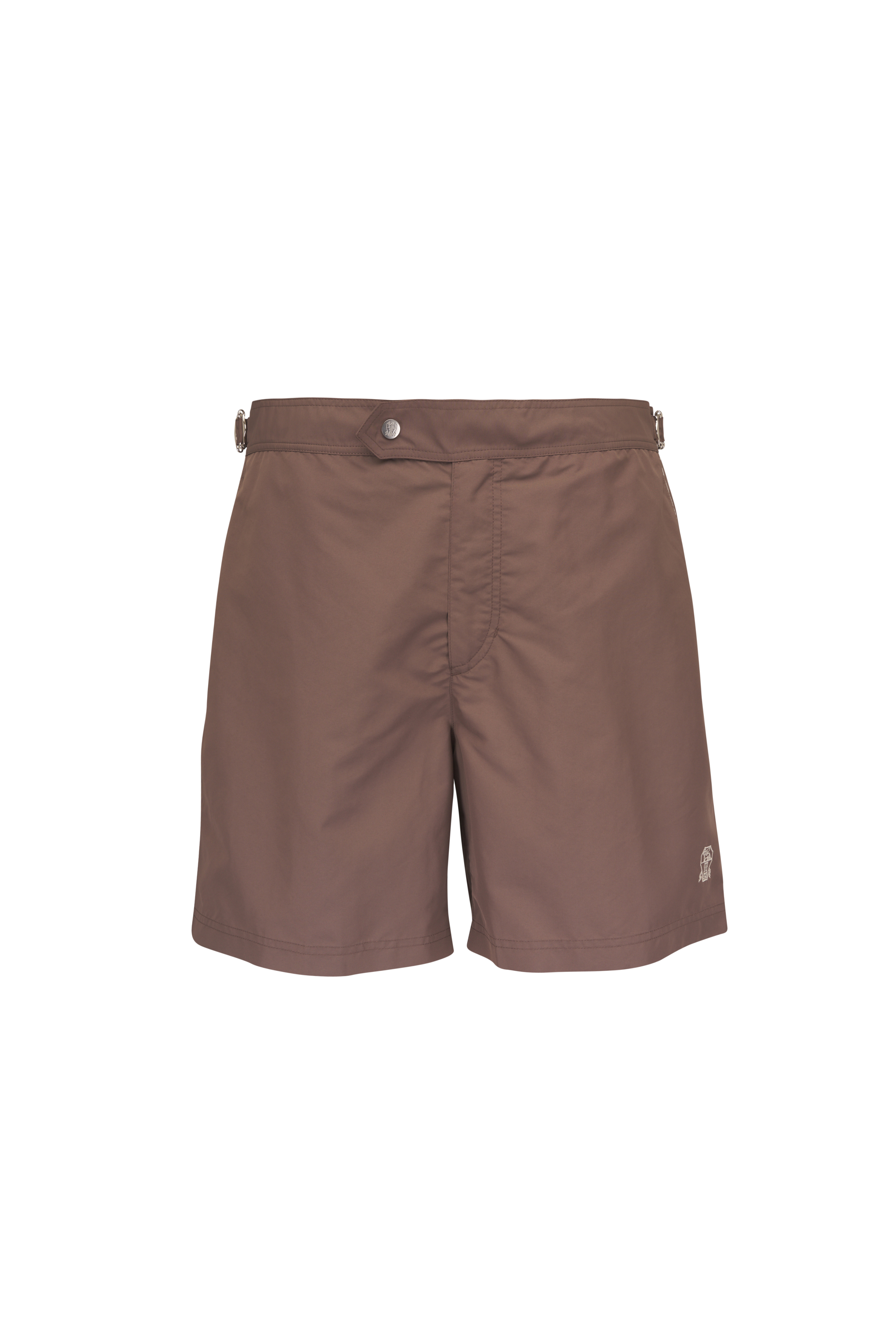 Orlebar Brown - Standard Caddie Green Geometric Print Swim Trunks