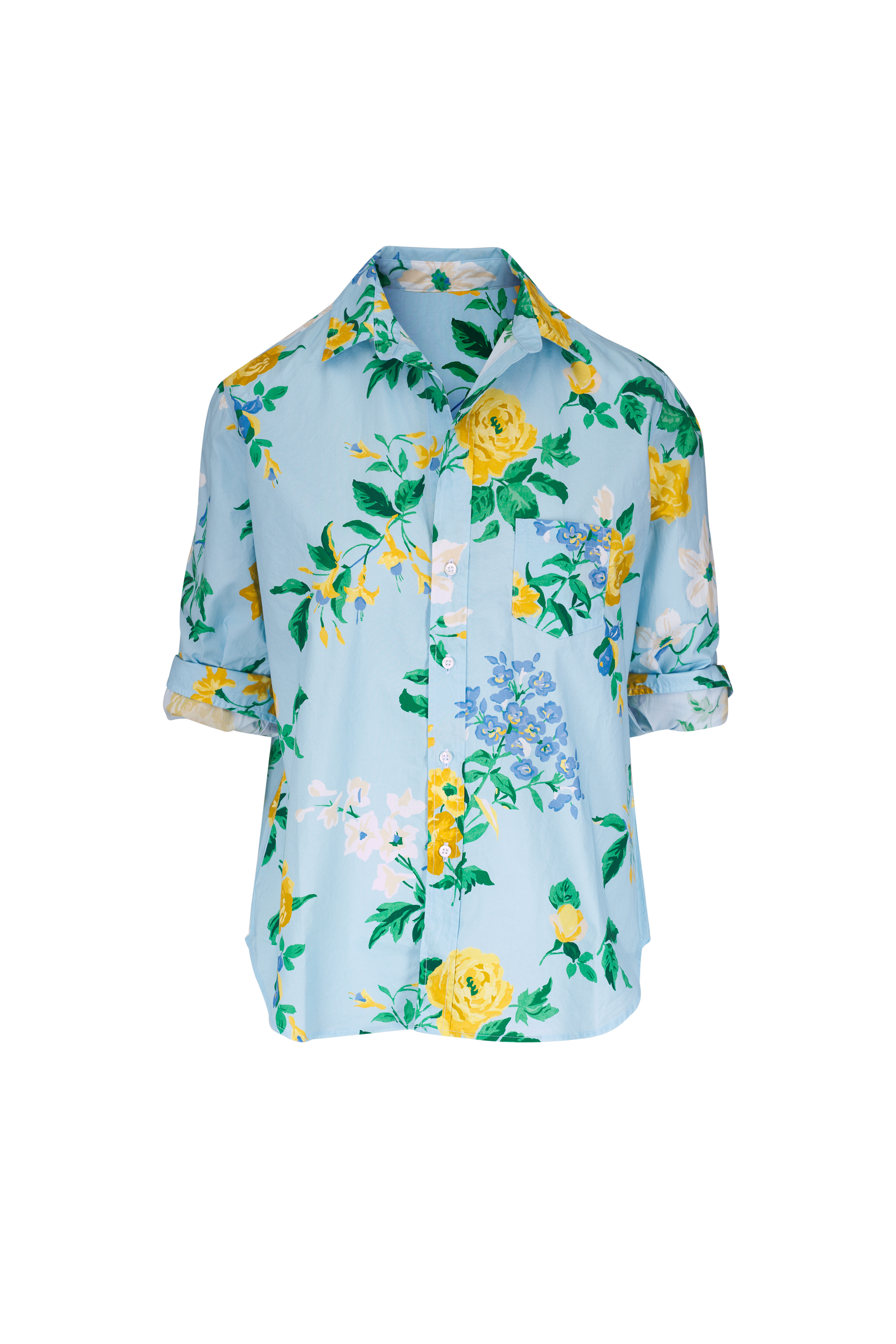 &amp;ellecy ミントシャツ Eileen, Relaxed Button-Up Shirt, Green | Frank & Eileen