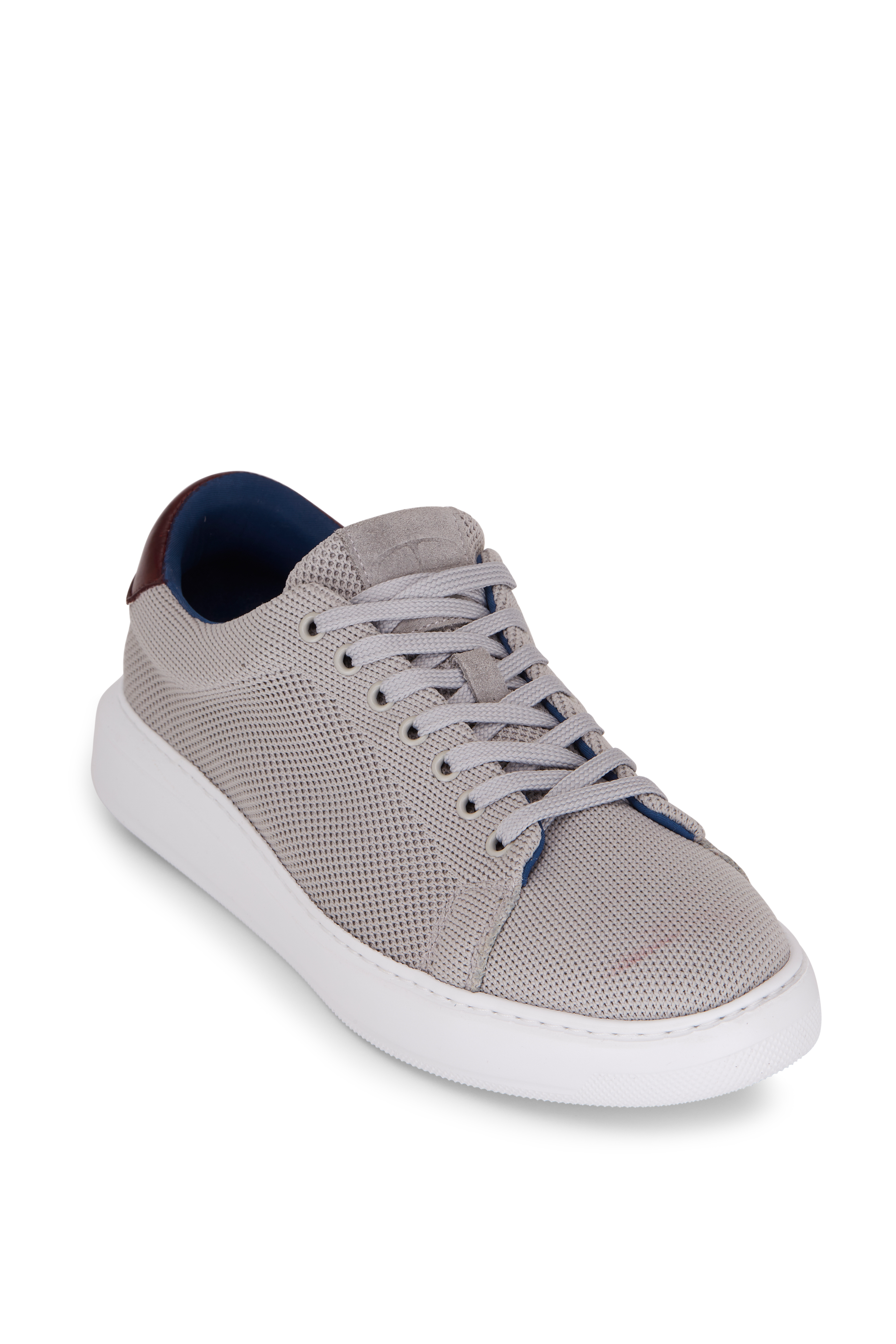 Trask Aiden Gray Leather Sneaker Mitchell Stores