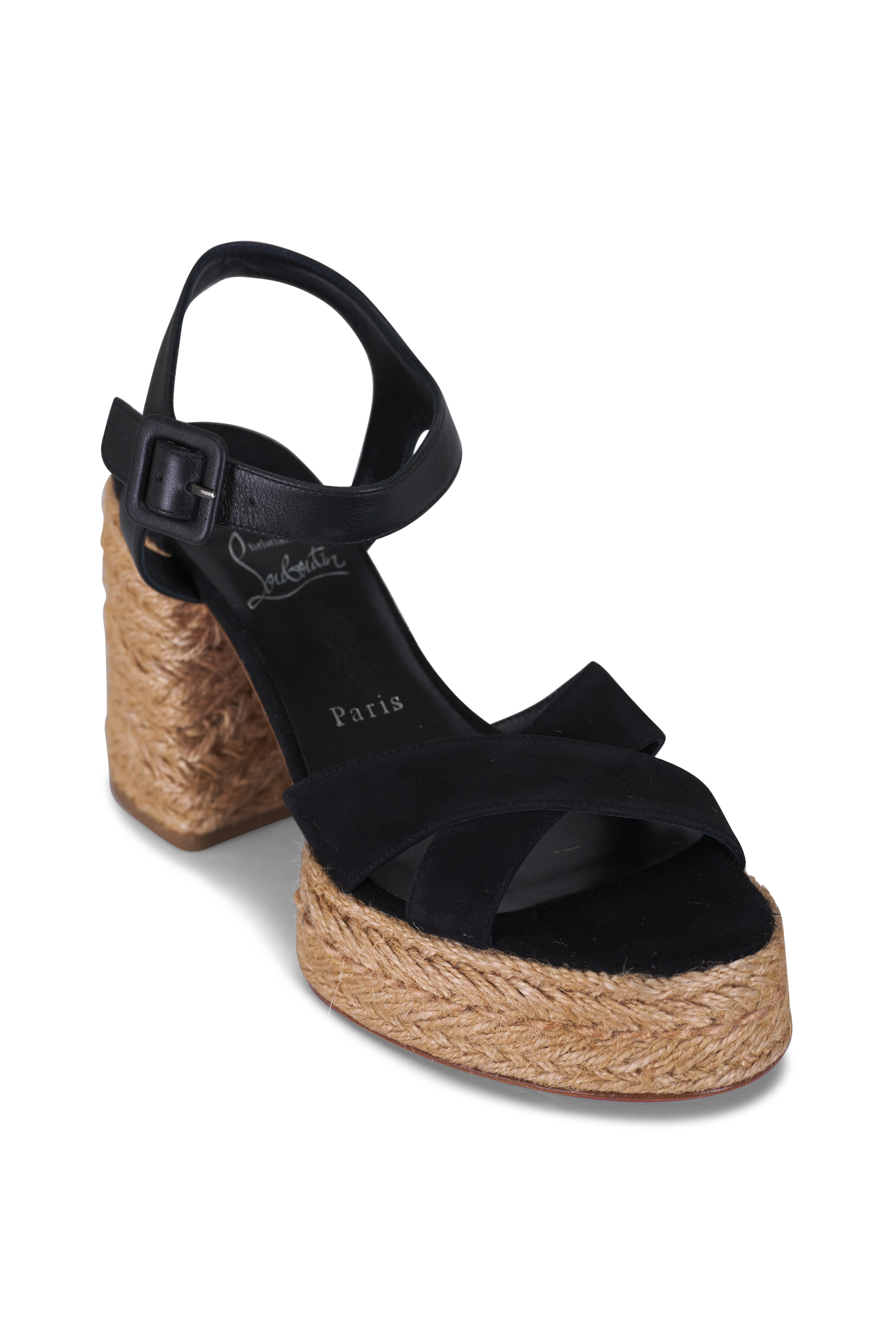 Valentino Garavani - 1967 Black & Ivory Chain Slide Sandal, 50mm