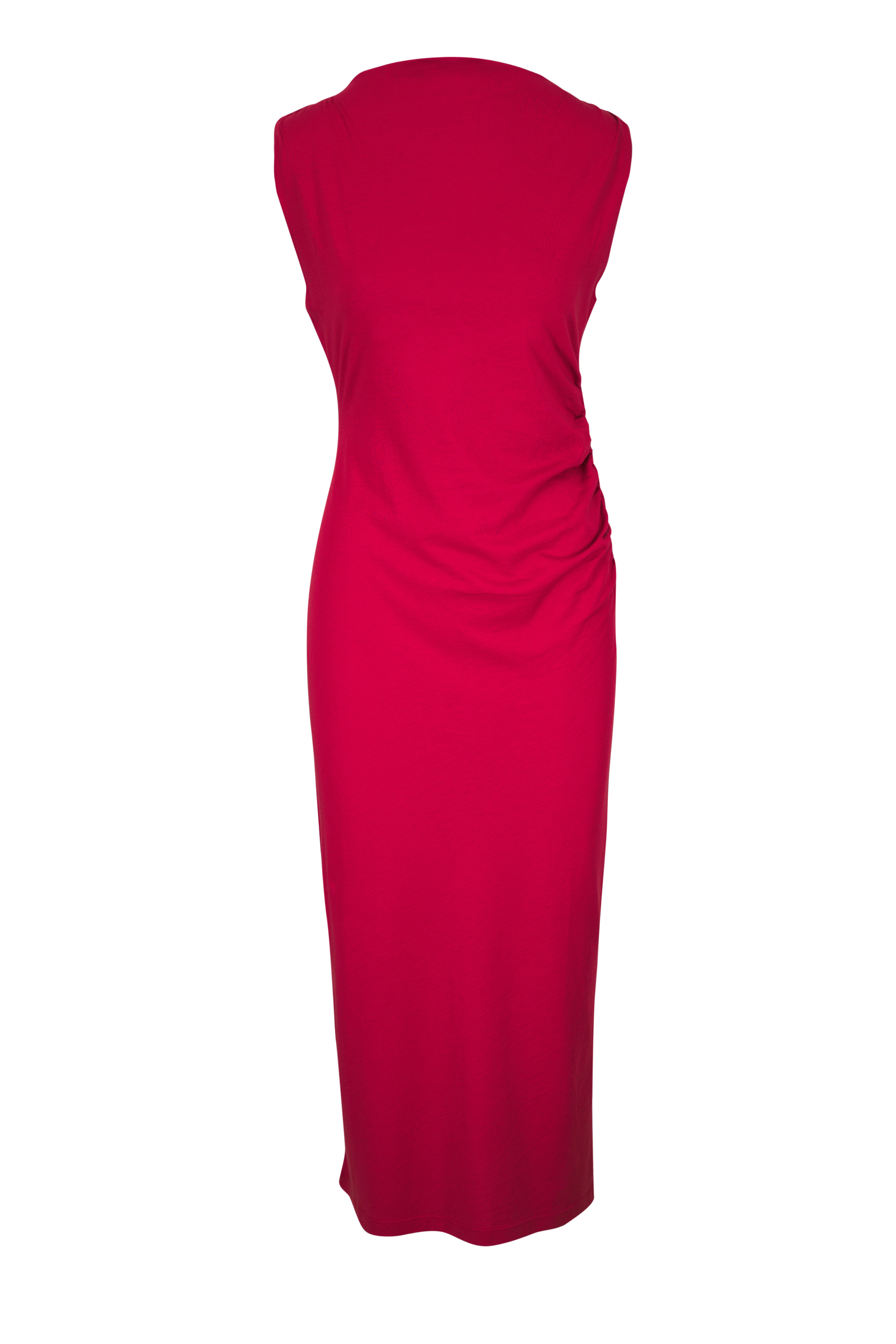 Vince - Pale Blush Tossed Poppy V-Neck Pleated Dress