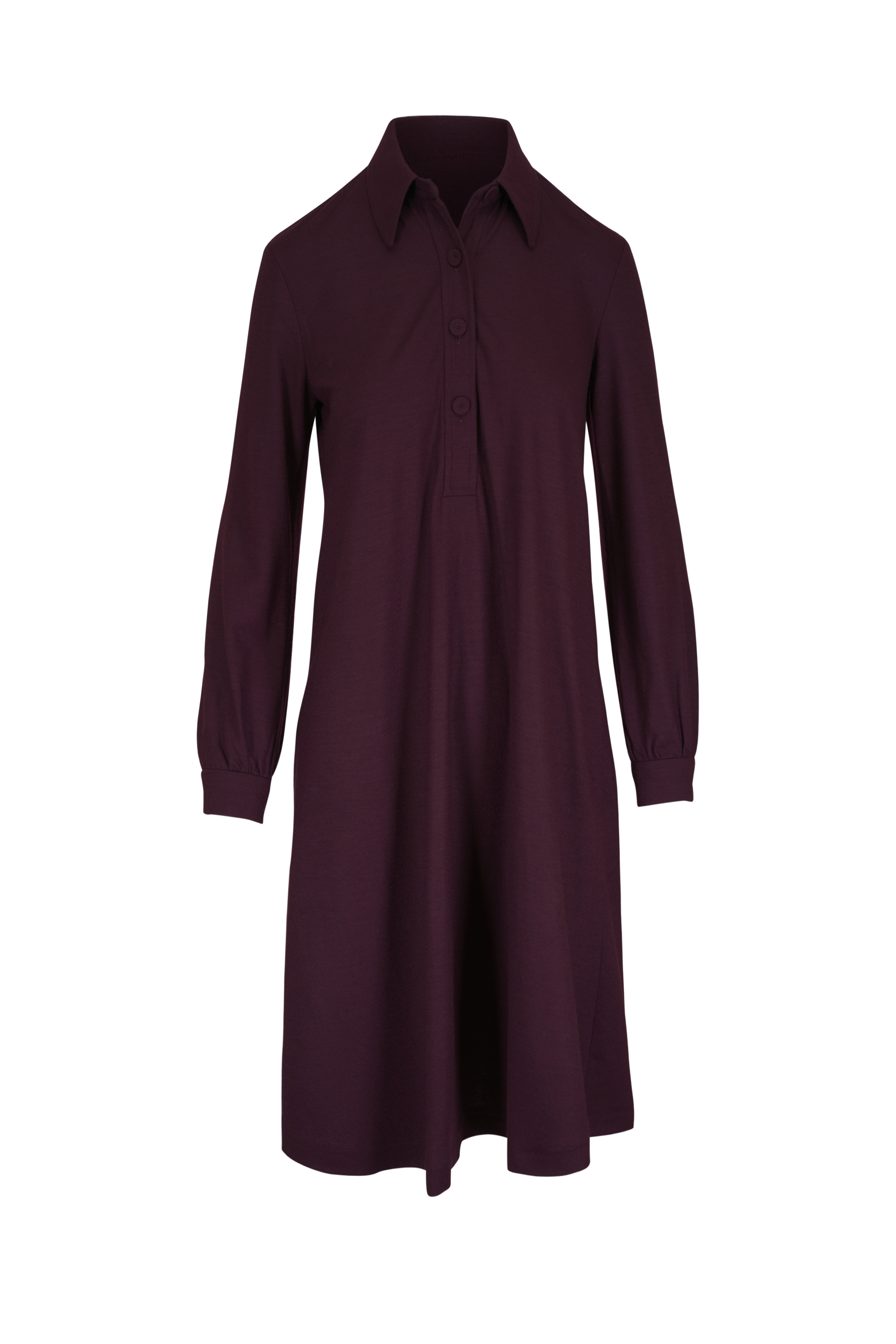 Khaite - Sicily Blue Iris Silk Georgette Dress | Mitchell Stores
