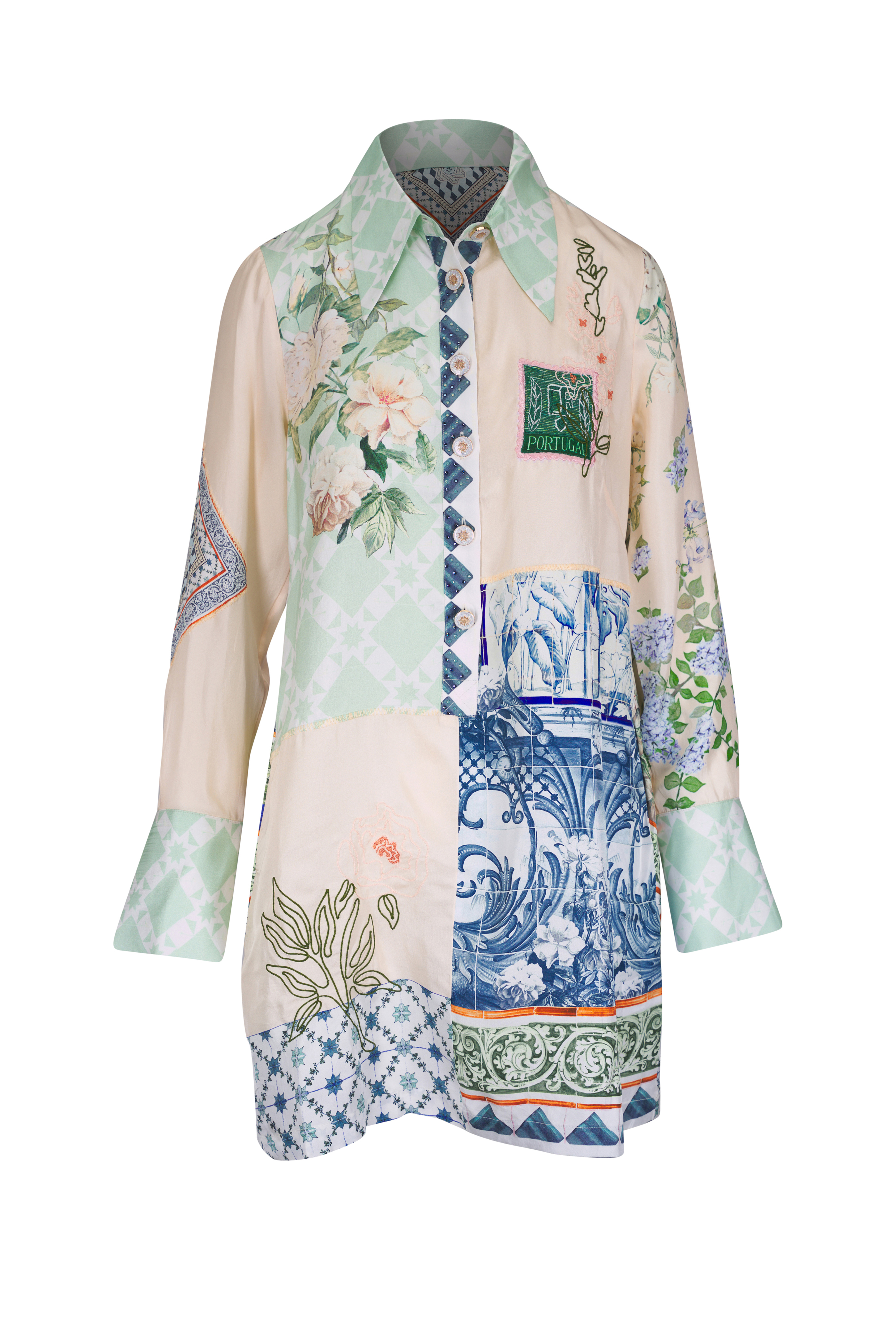 Camilla - Down from the Garden Path Raglan Midi Shirtdress