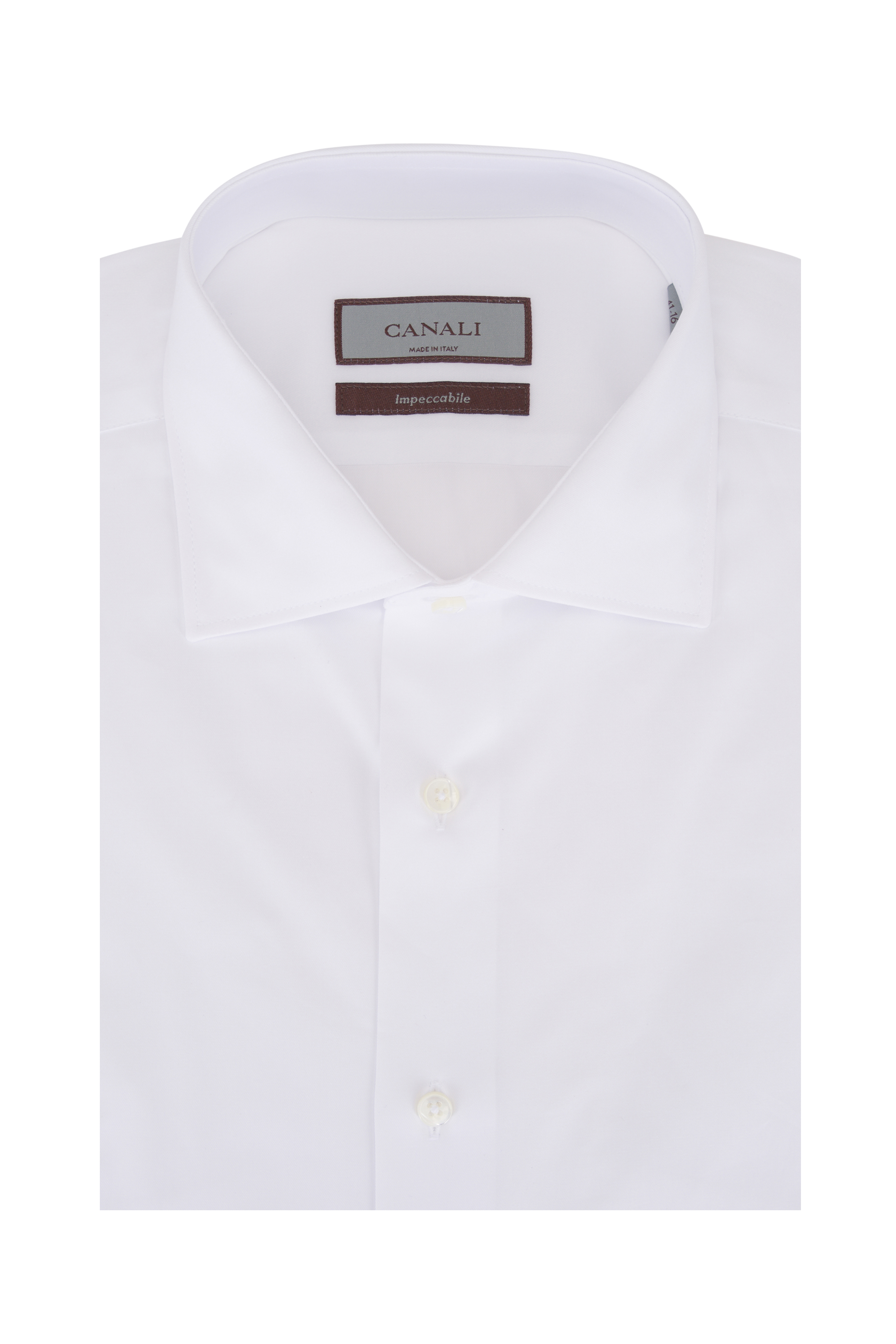 Tom Ford Men's Solid Poplin Dress Shirt, White, Men's, 15.75