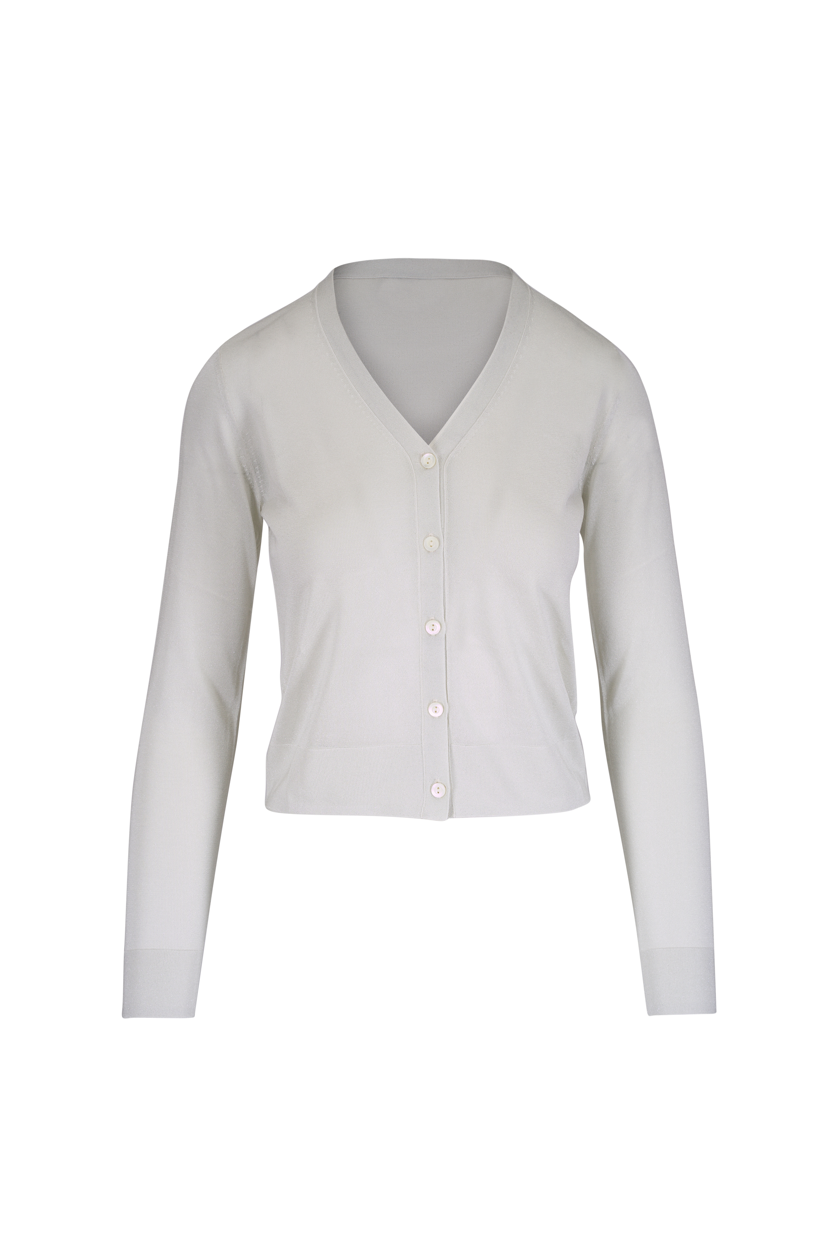ピ　wynn hamlyn グレー　ボタン　カーディガン Wynn Hamlyn - Pansy Grey Flower Cardigan | Mitchell Stores