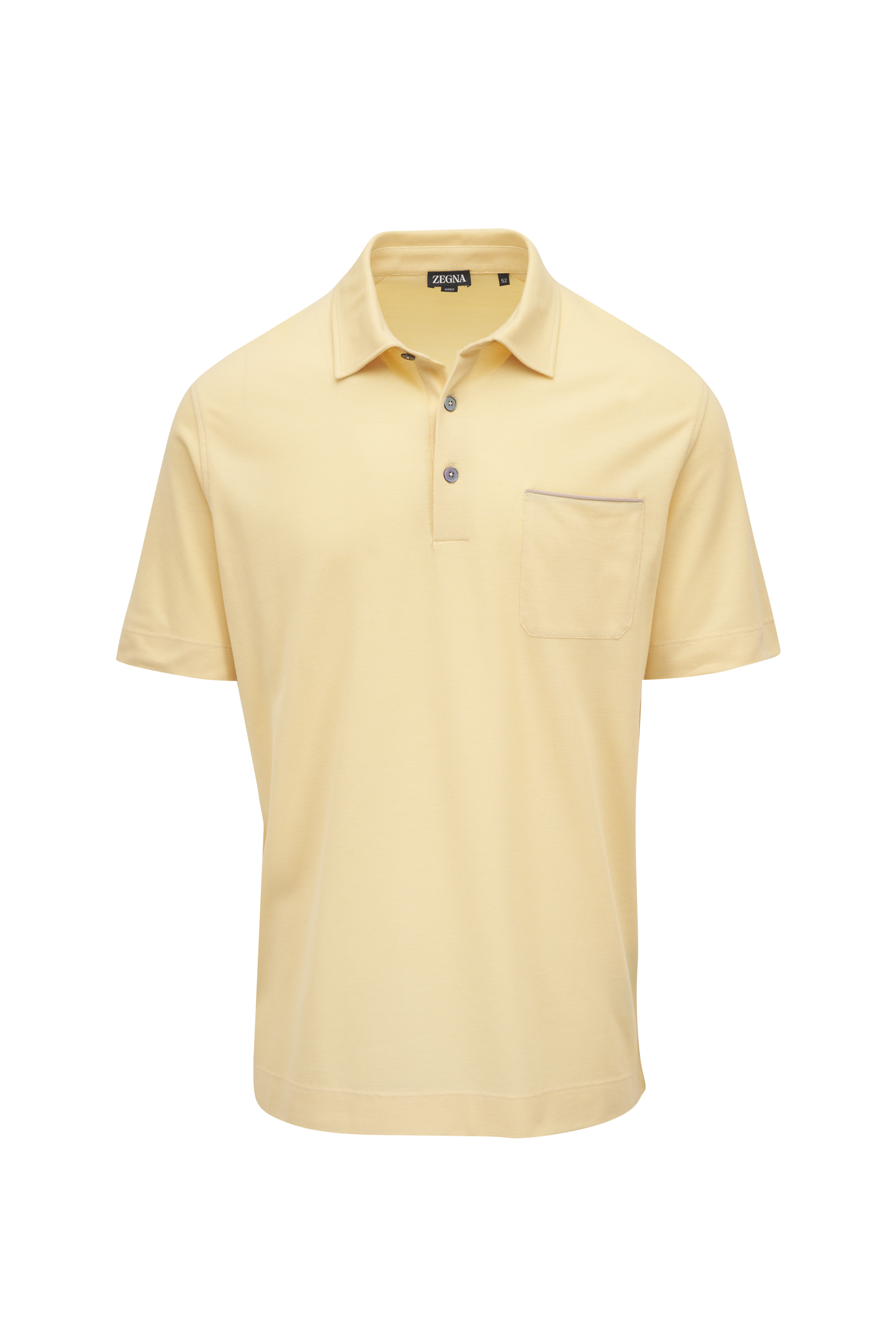 Zegna - Oat Cotton, Linen & Silk Polo | Mitchell Stores