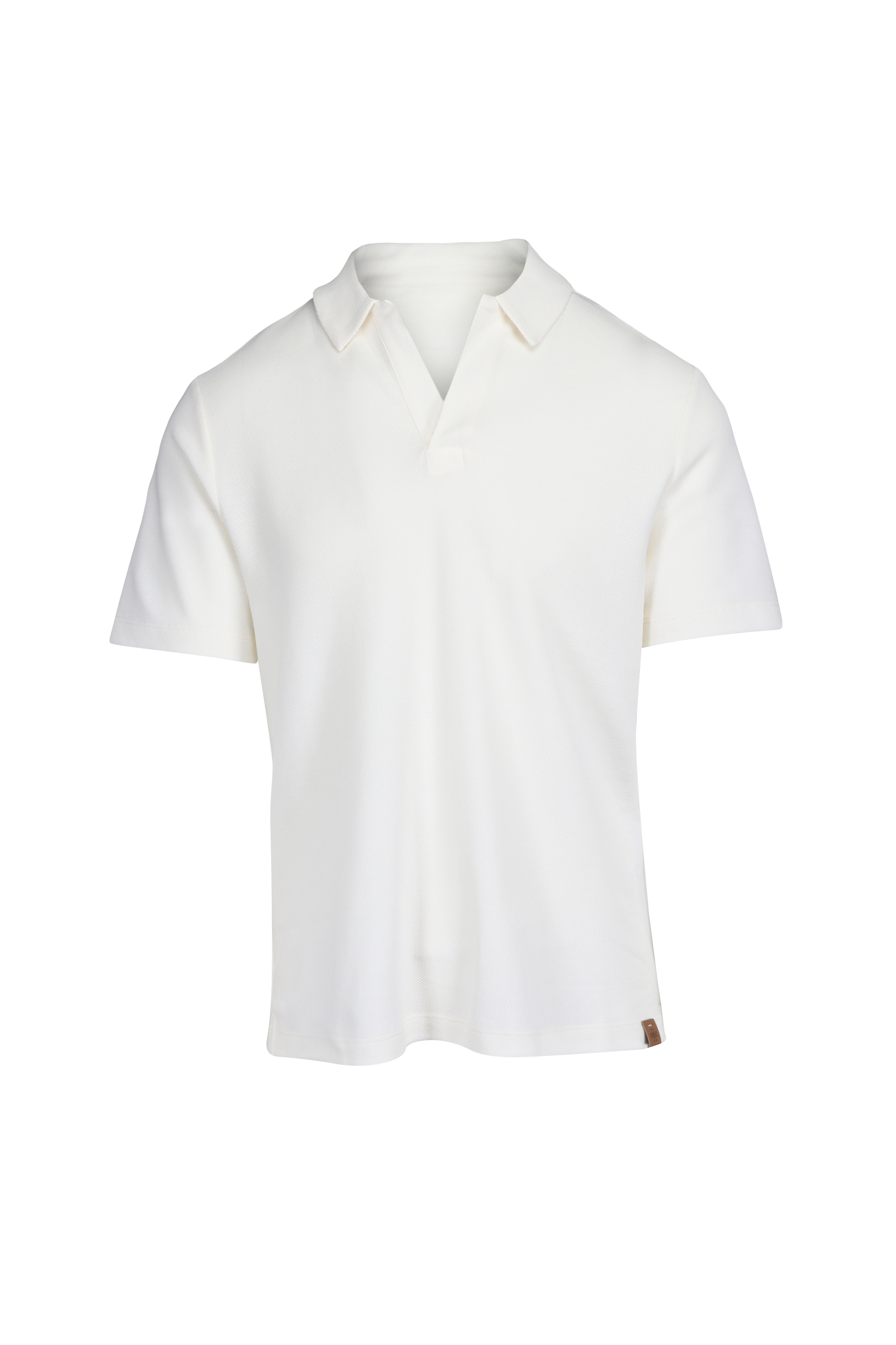 Brunello Cucinelli - White Cotton Polo | Mitchell Stores