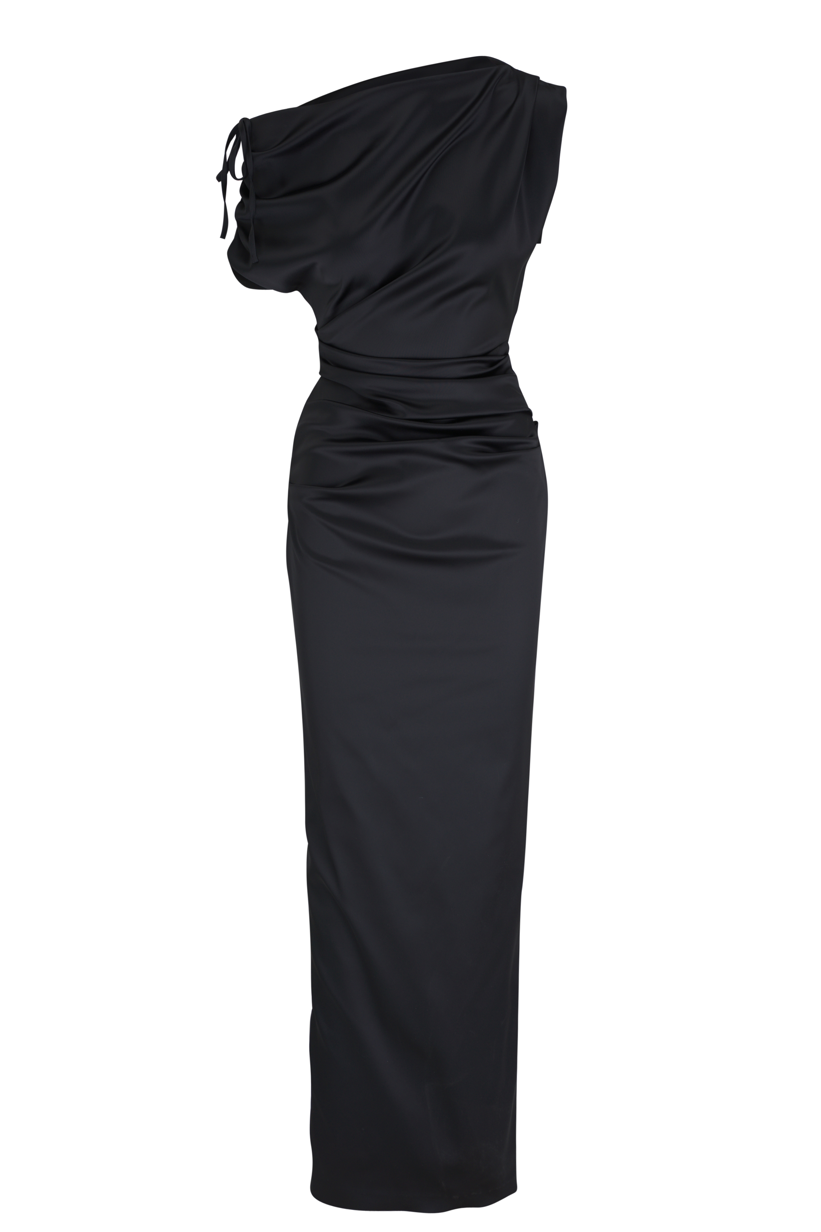 オールインワン・サロペット Dolce & Gabbana Black Acetate Blend Dress Jersey and satin calf-length dress in Black for Women