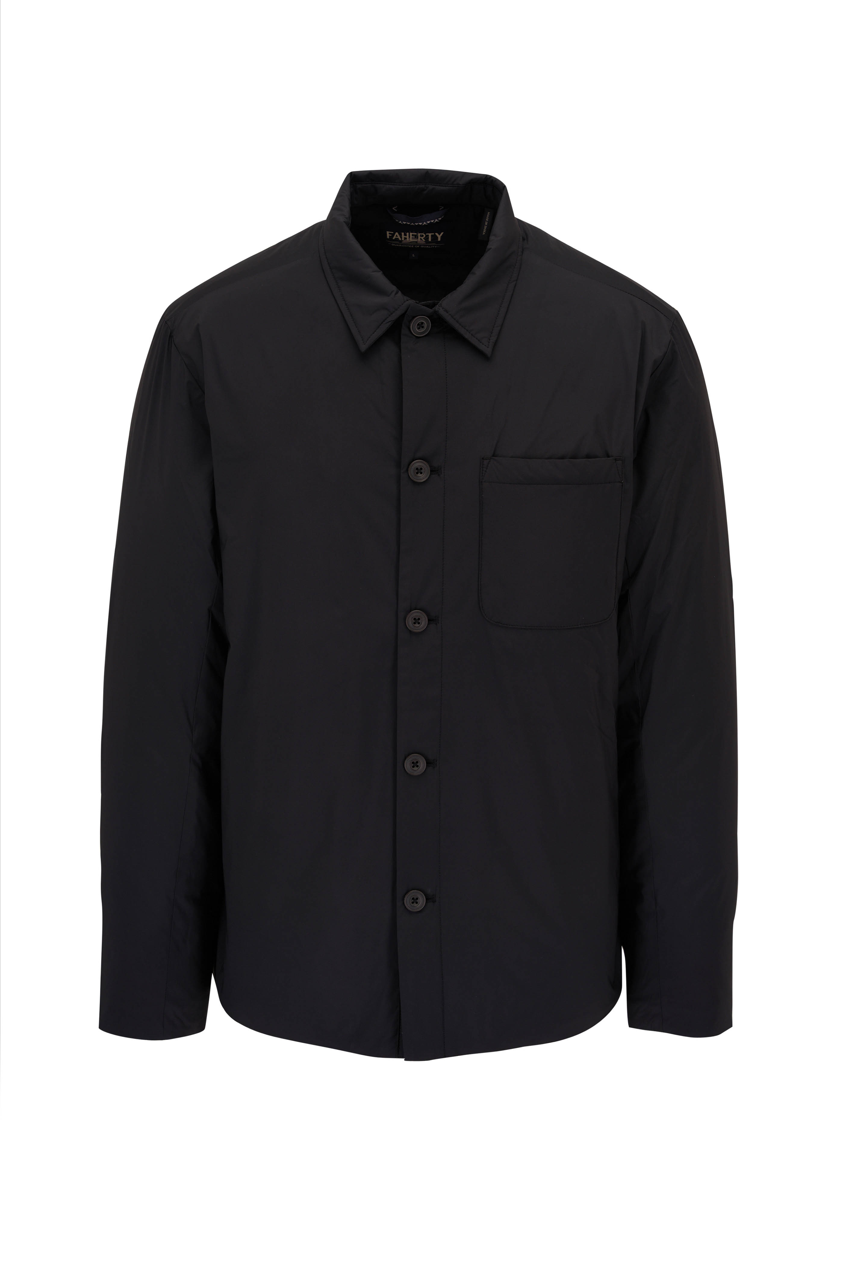 Faherty Men's Seaport Down Jacket - Smoke Black, Size XL,  Polyester/Recycled Poly/Elastane - Yahoo Shopping