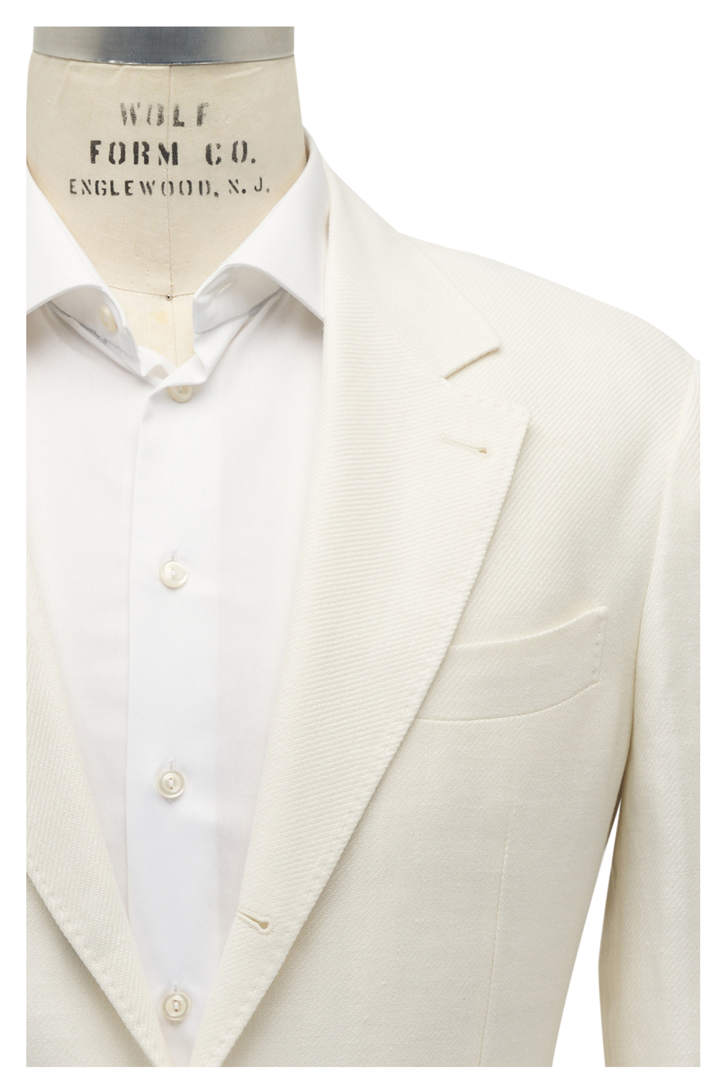 Brunello Cucinelli - Light Beige Linen, Silk & Cotton Suit Brunello Cucinelli - Light Beige Linen, Silk & Cotton Suit