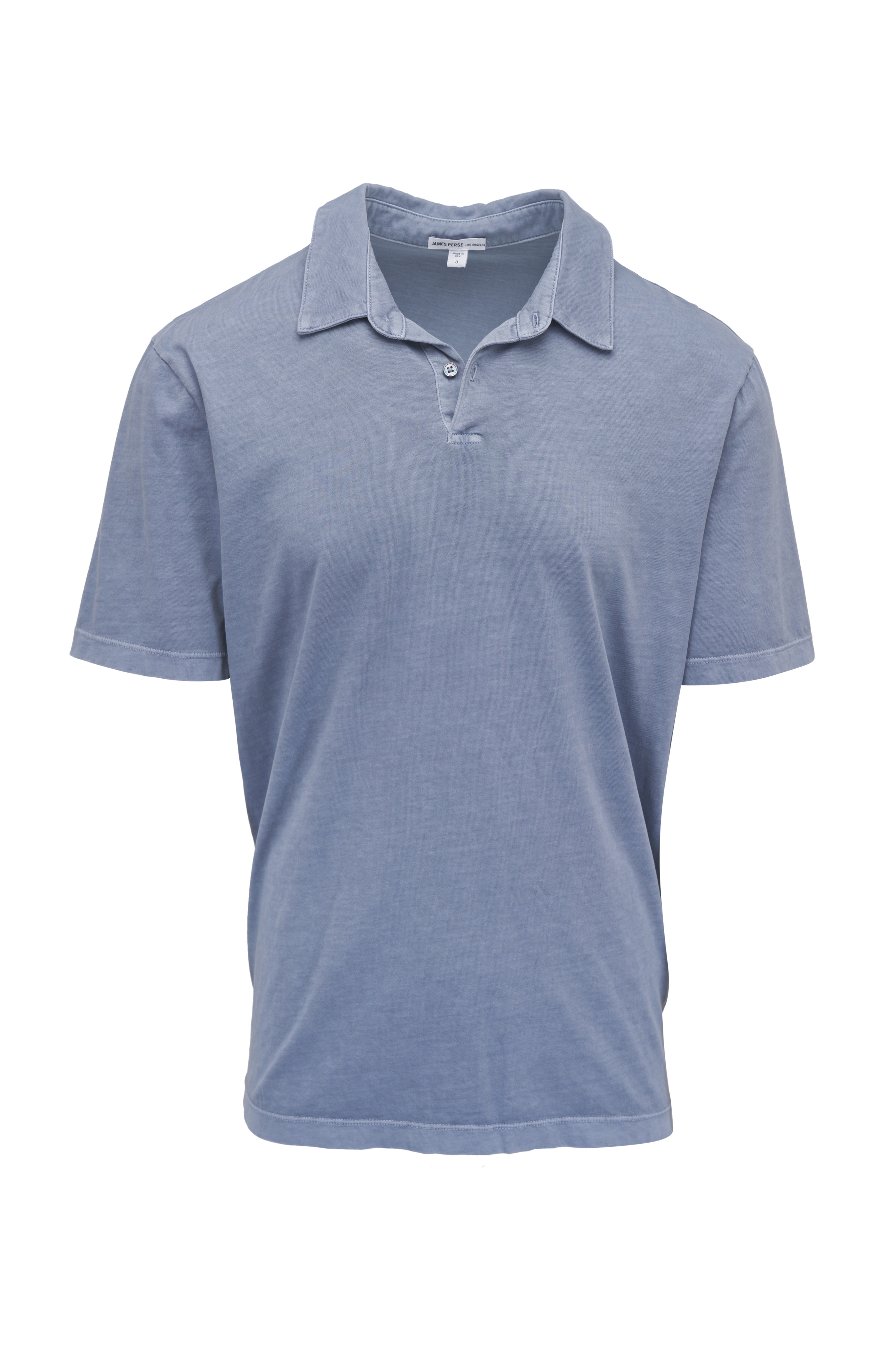 Tシャツ・カットソー JAMES PERSE Men T Shirts MKJ3360 DEE Blue JAMES PERSE - Blue cotton t-shirt | Leam Roma - Luxury