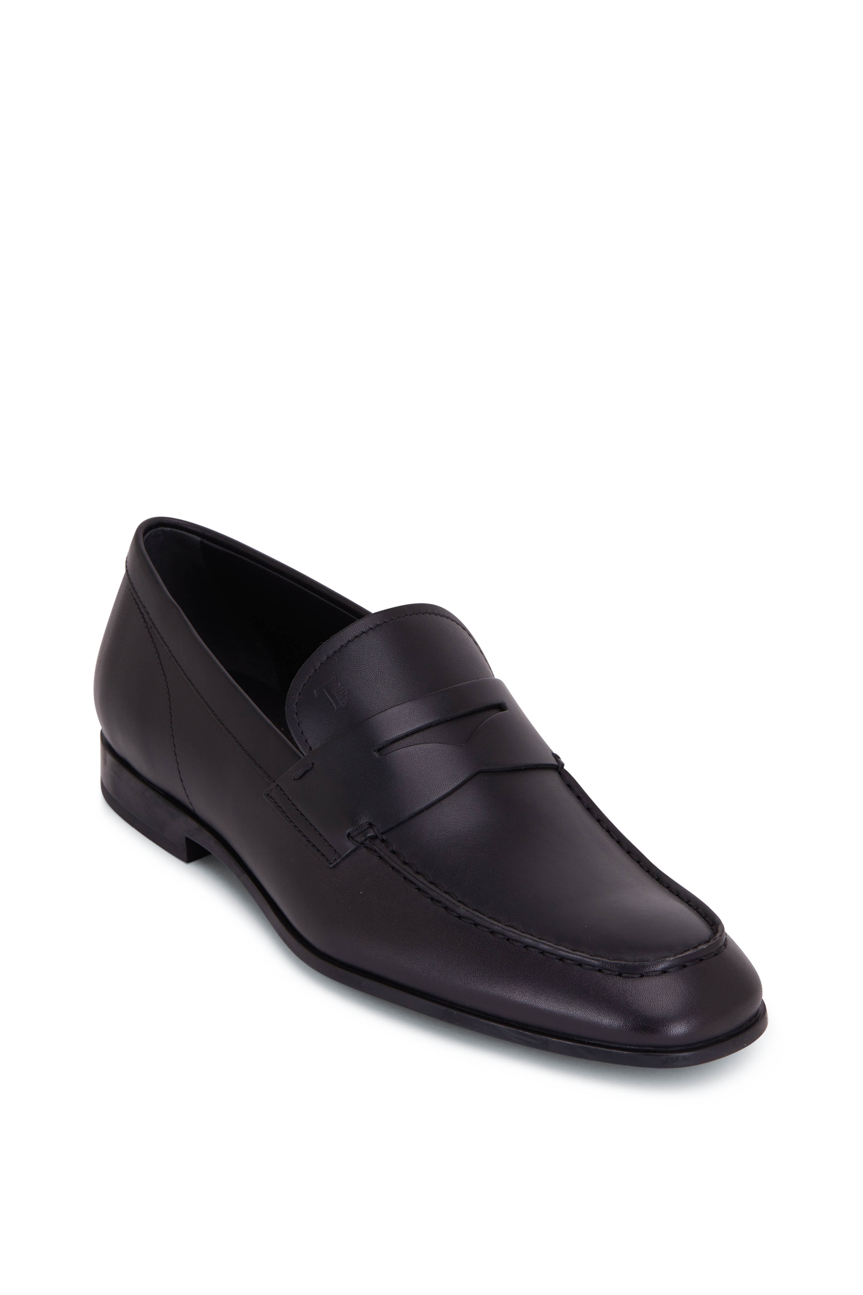 Tod's - Doppia Double T Black Leather Bit Loafer