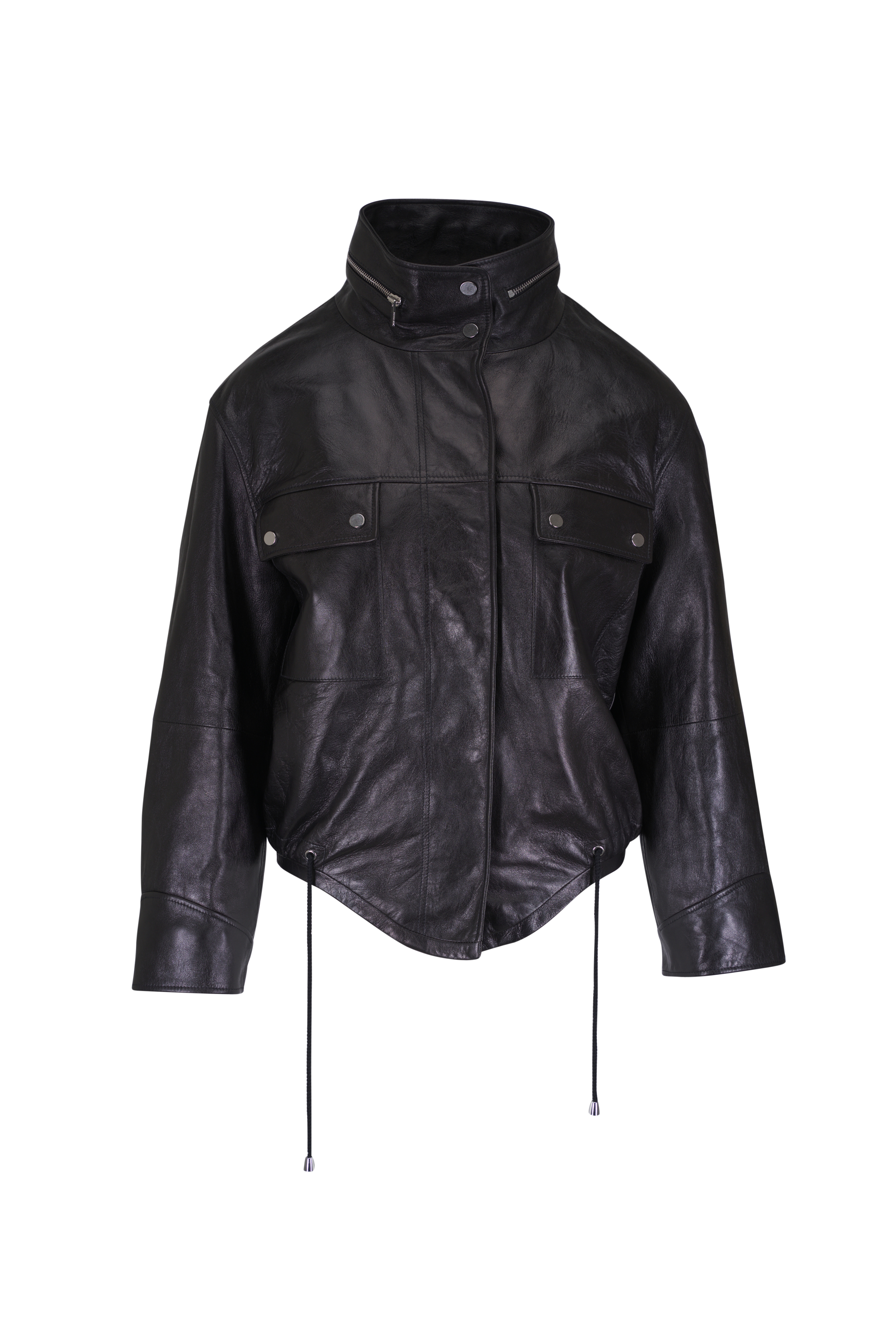 Akris - Savino Black Double-Faced Wool Jacket | Mitchell Stores