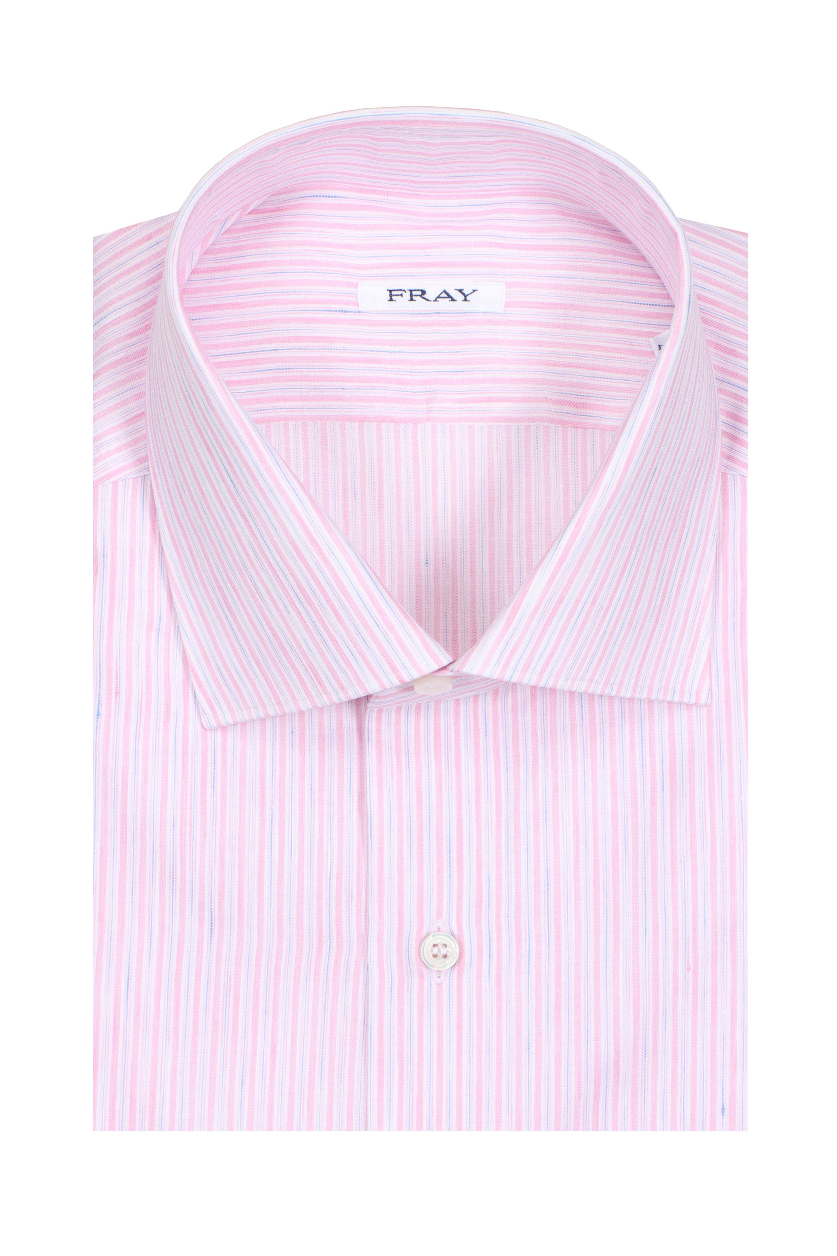 strapless open back dress Quattro Flex Dress Shirt with Semi-Spread Collar Pink Gingham S / Pink Gingham