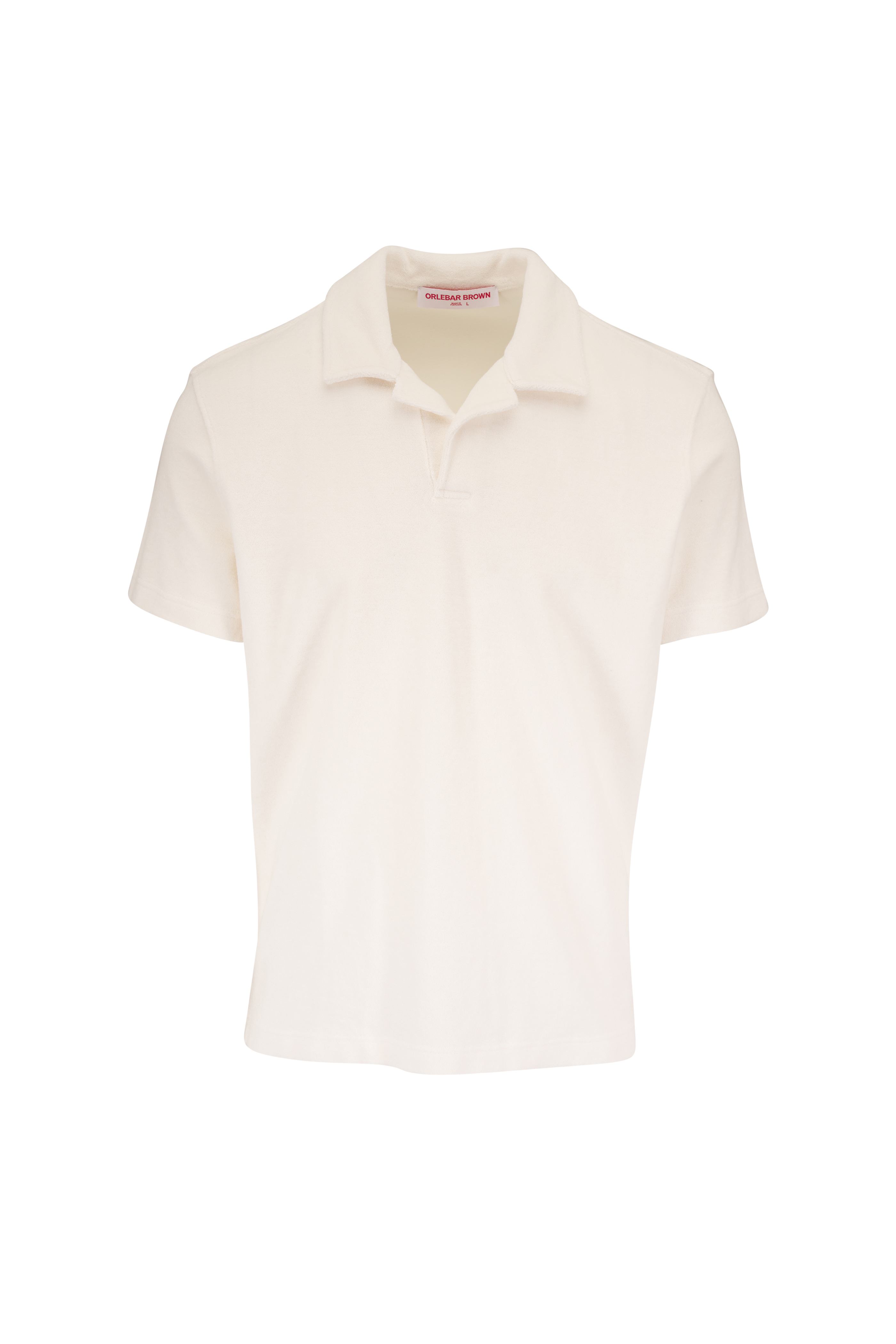 Orlebar Brown - Horton Blue & White Sand Knit Polo