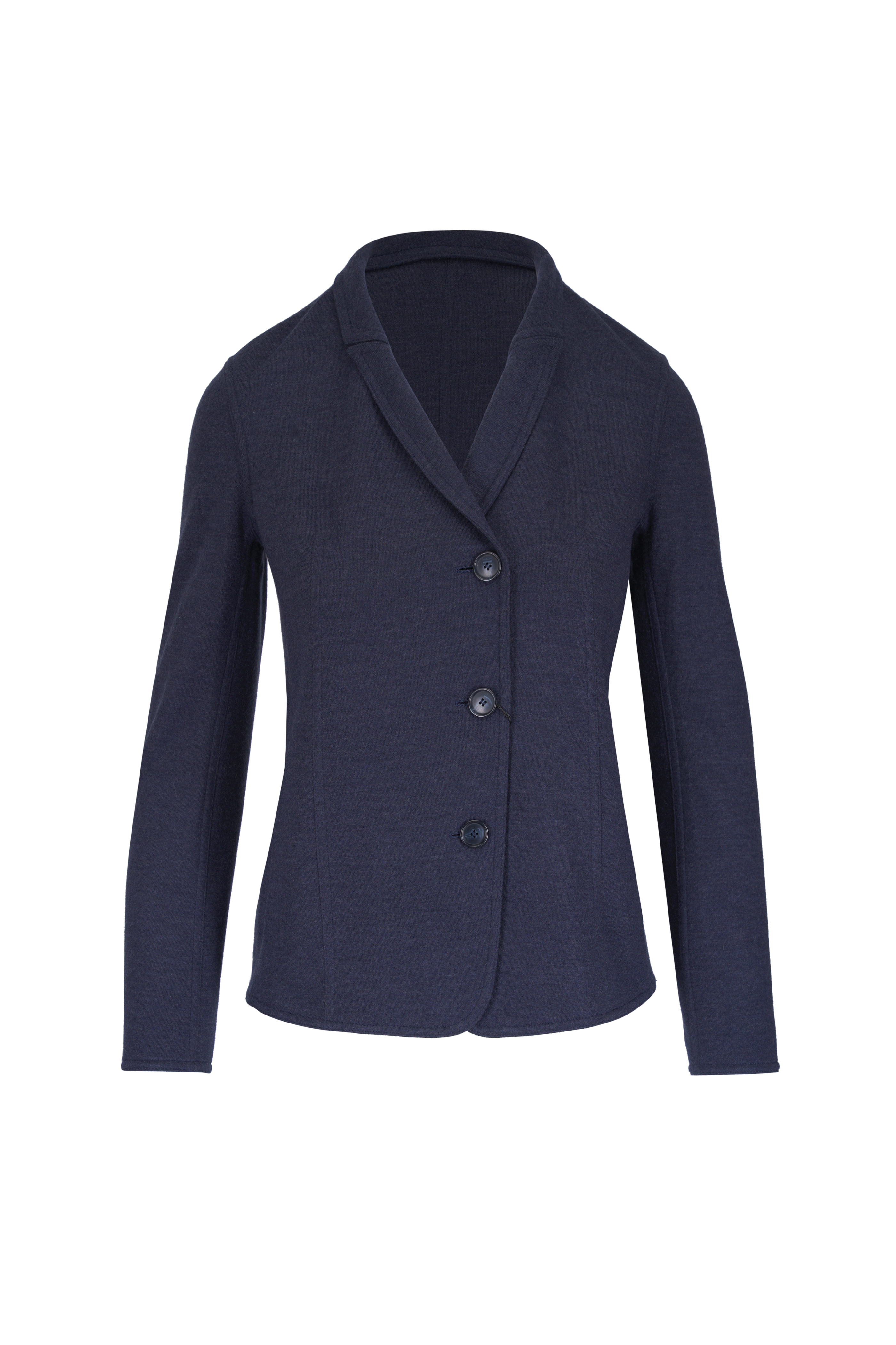 Akris Punto - Teal Blue Wool Jacket | Mitchell Stores