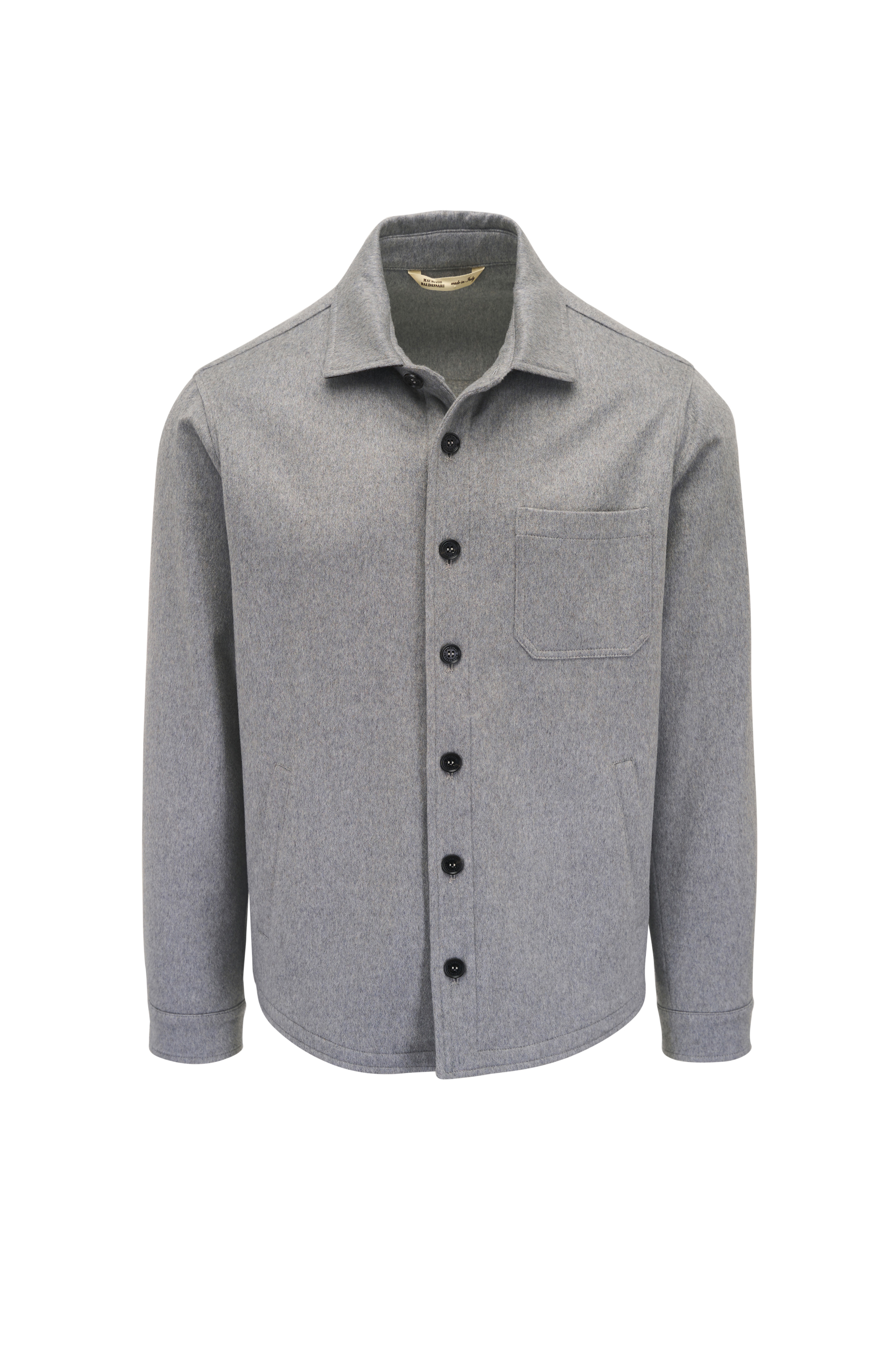 Zegna - Gray Cashmere Overshirt | Mitchell Stores