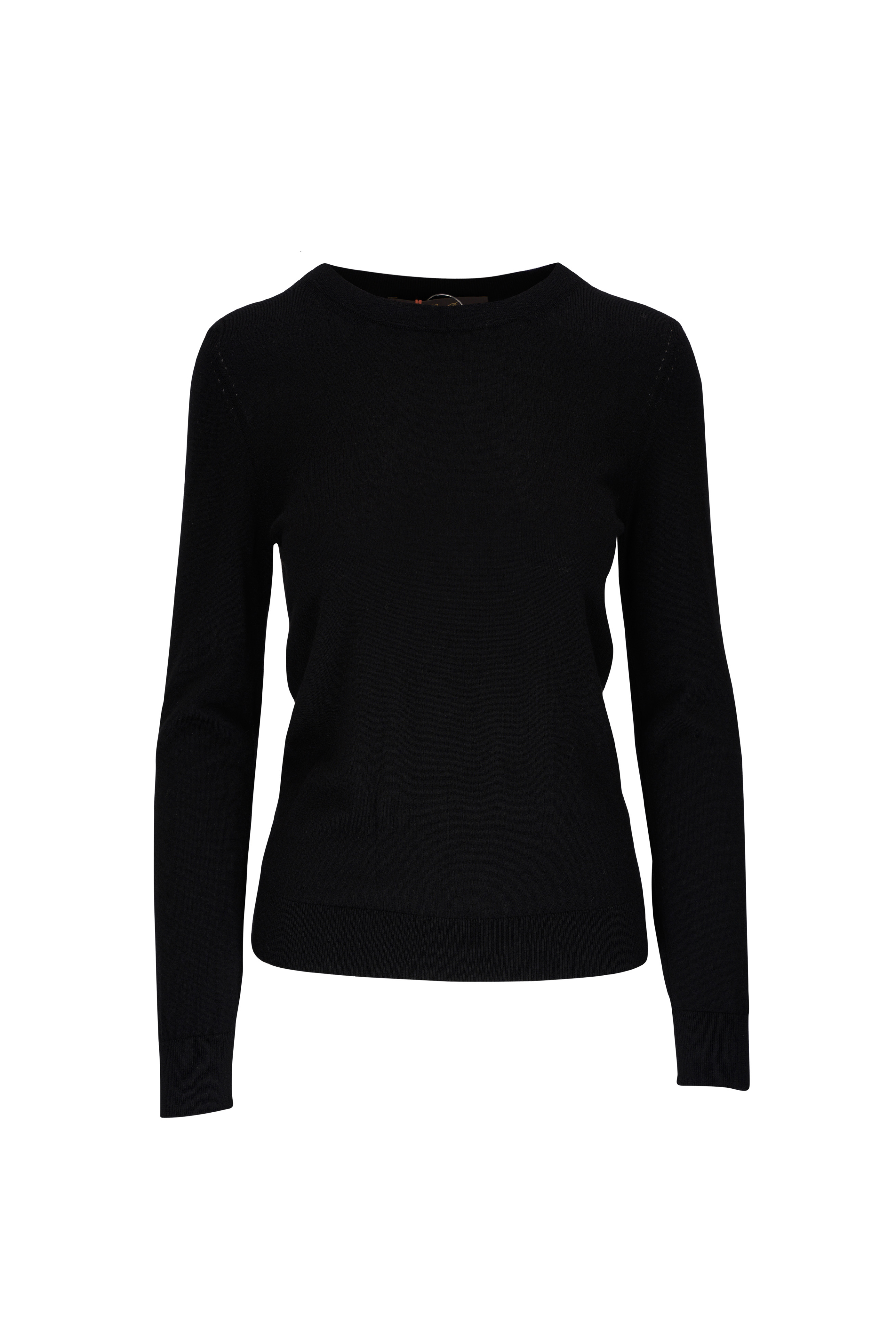 Brunello Cucinelli - Black Monili Trim V-Neck T-Shirt