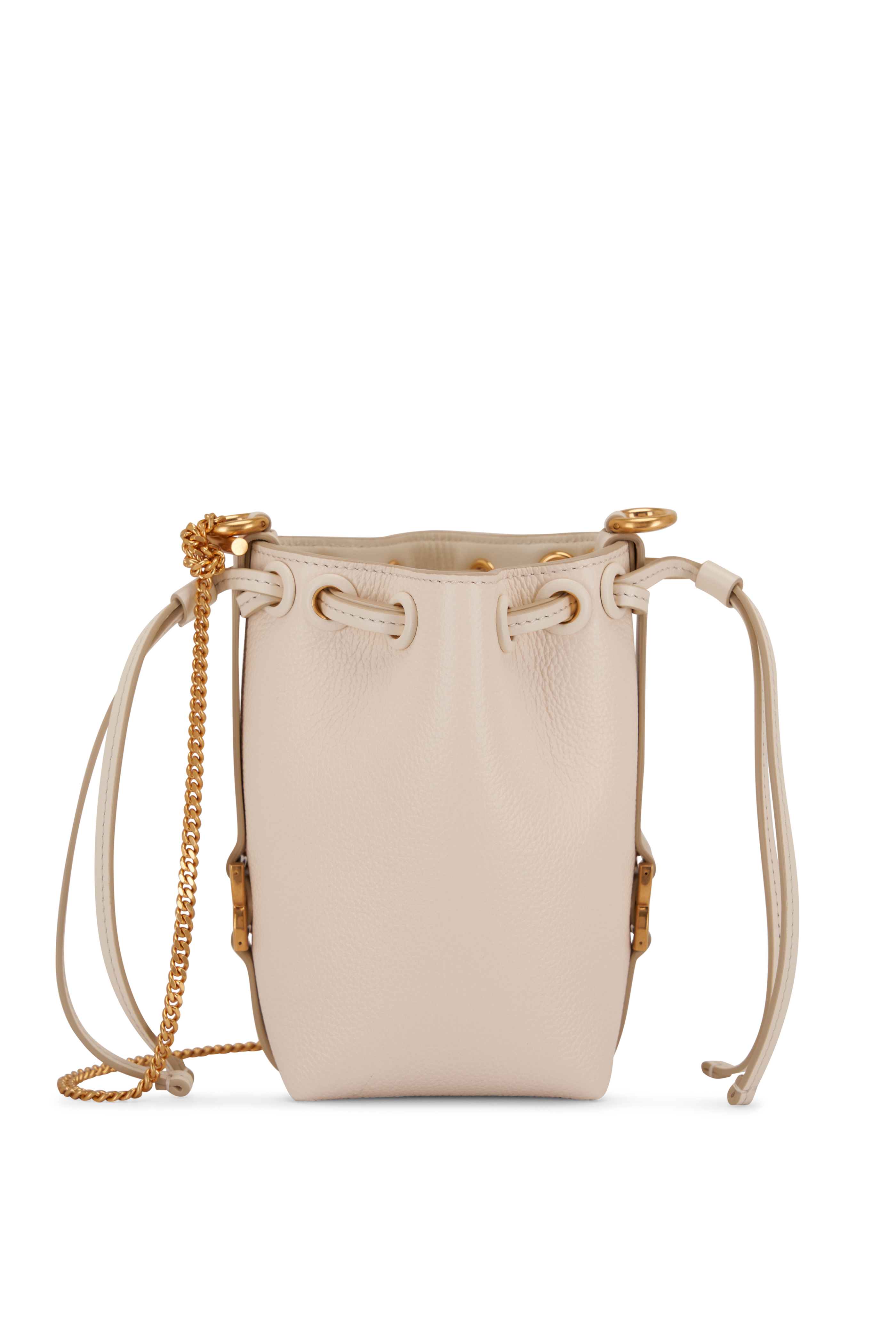 Bottega Veneta Crossbody Bucket Bag Small Intreccio New Sauge in Lambskin  Leather with Gold-tone - US