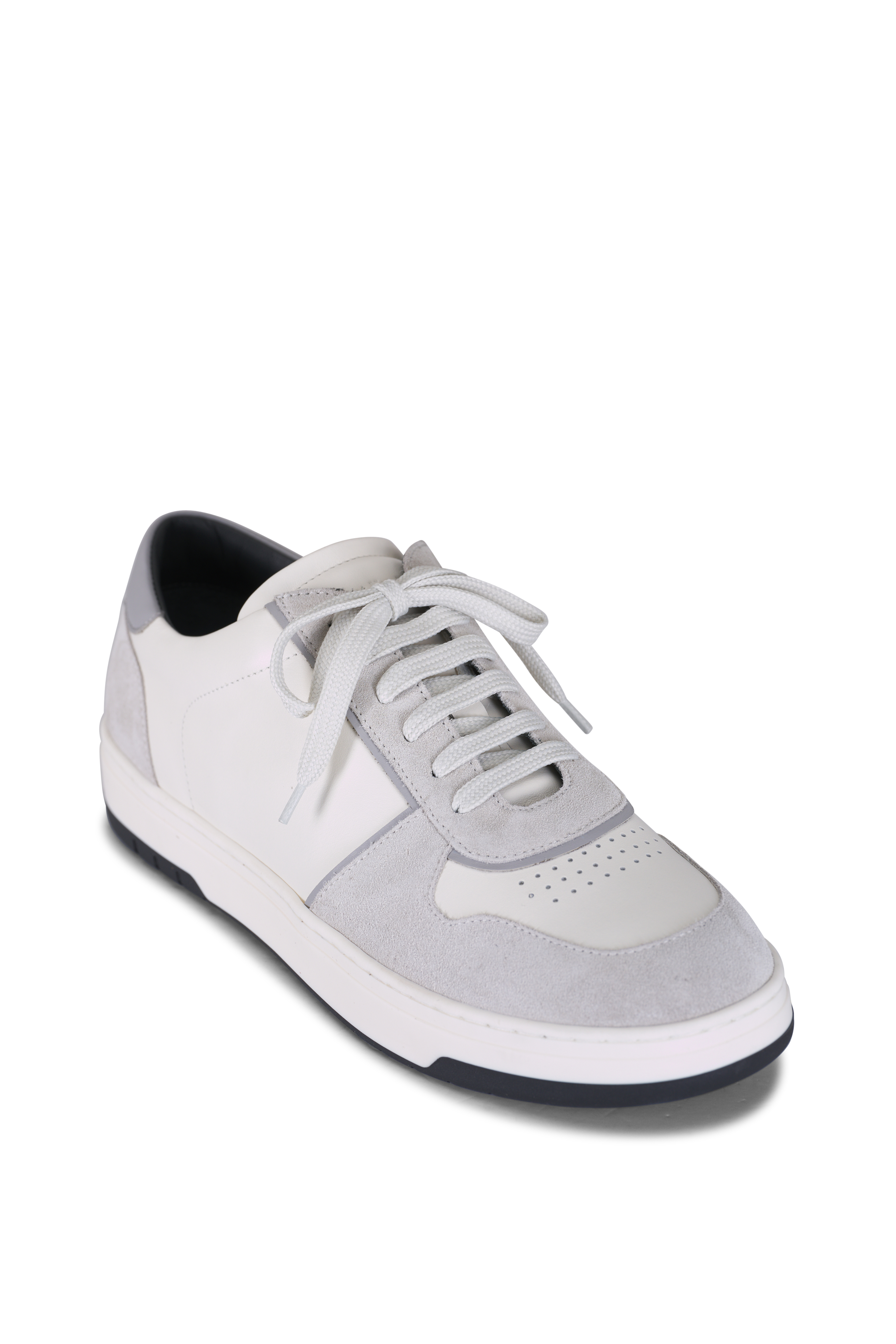 スニーカー SANTONI Men Sneakers 385571 MBGT21920PNNGBSXE42 GREY Santoni Grey Lace Up Sneakers | Grey | FARFETCH
