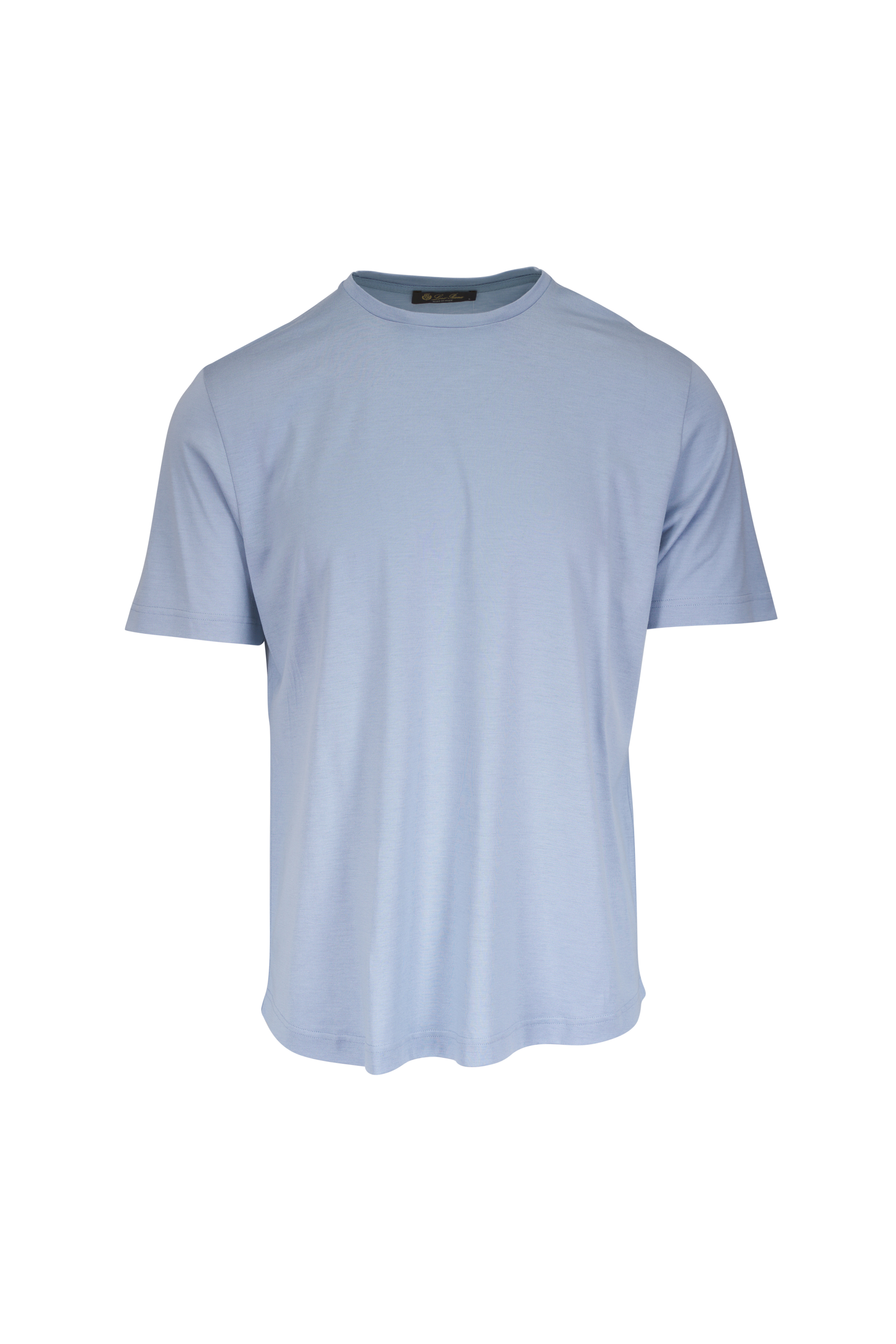 Loro Piana - Navy Double Collar Cotton Jersey T-Shirt