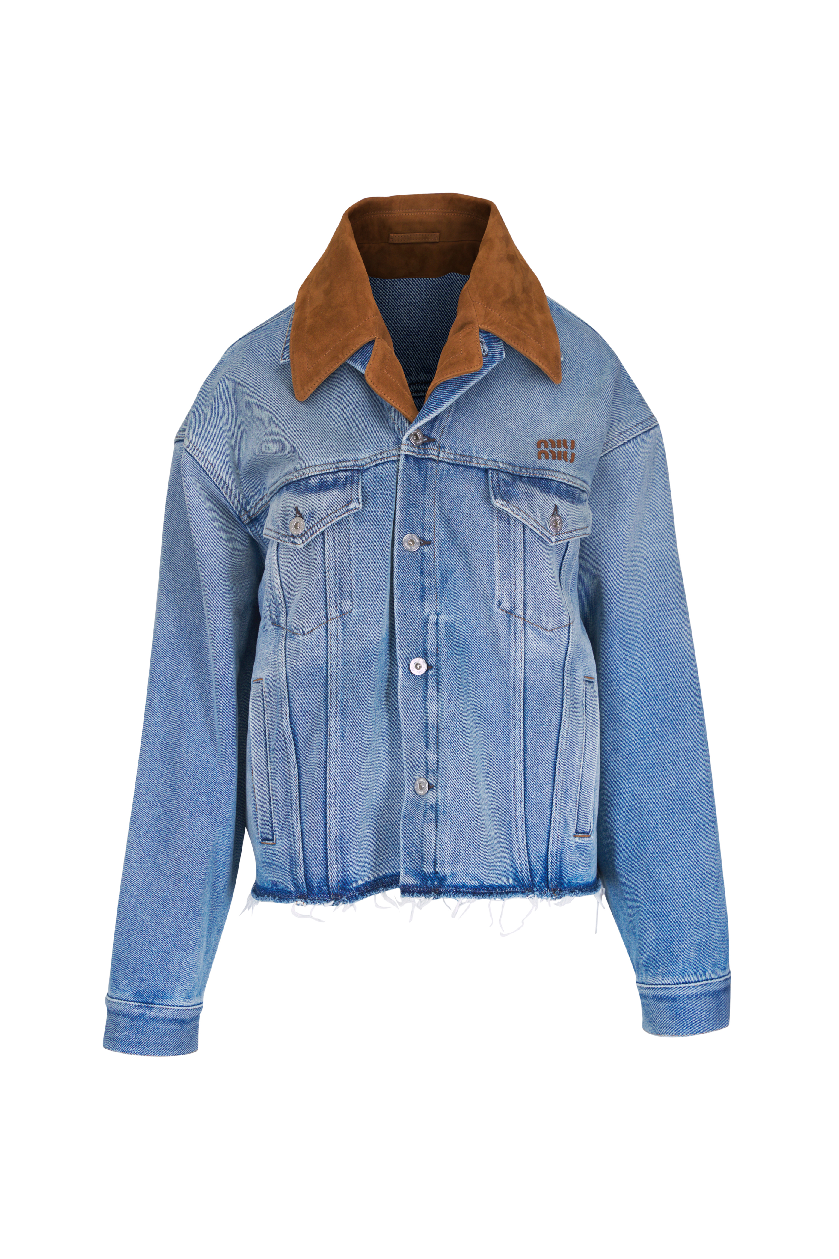miumiuジャケット Miu Miu - Old Twill Bomber Jacket | Mitchell Stores