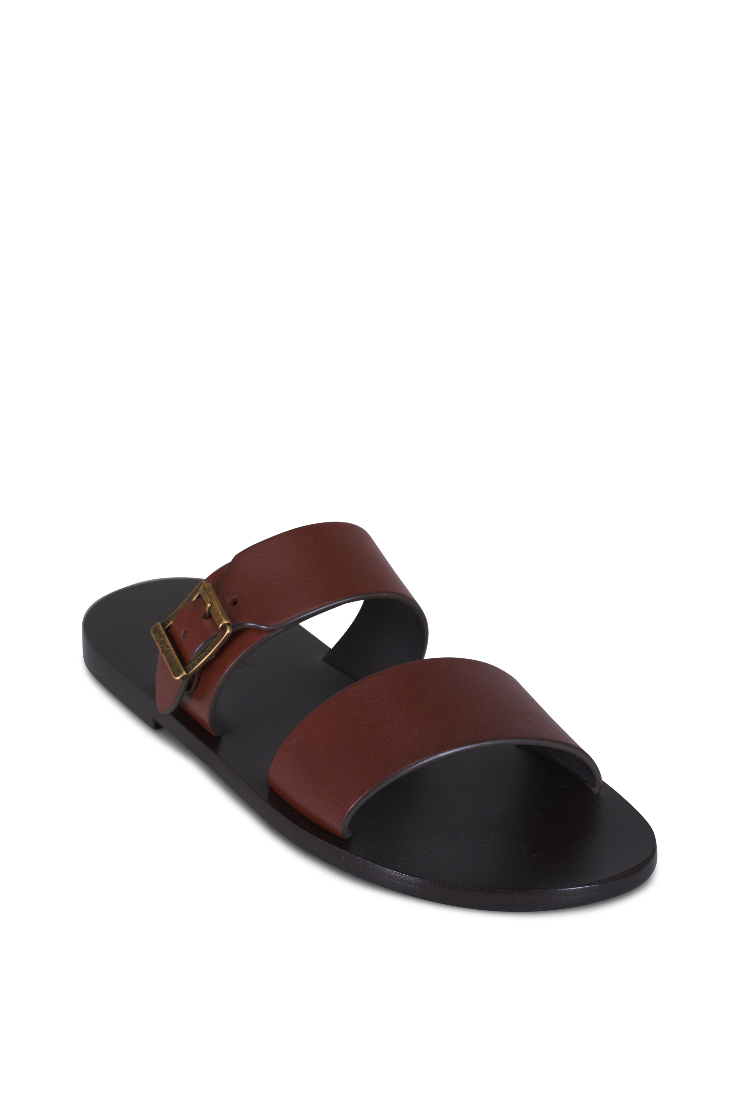 Saint Laurent - Gia Land Suede Thong Sandal | Mitchell Stores