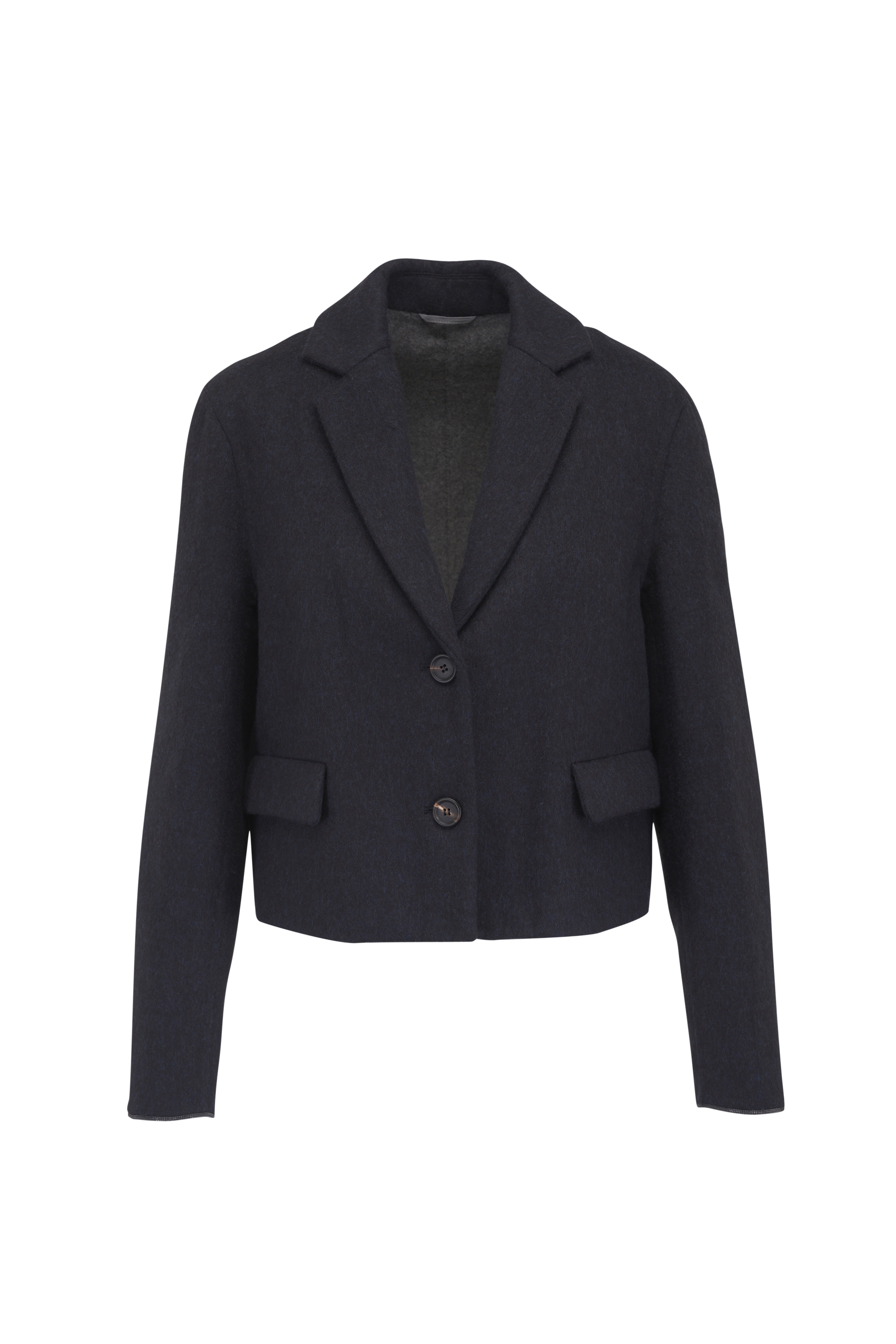 Brunello Cucinelli - Gray Velvet One Button Jacket Brunello Cucinelli - Gray Velvet One Button Jacket