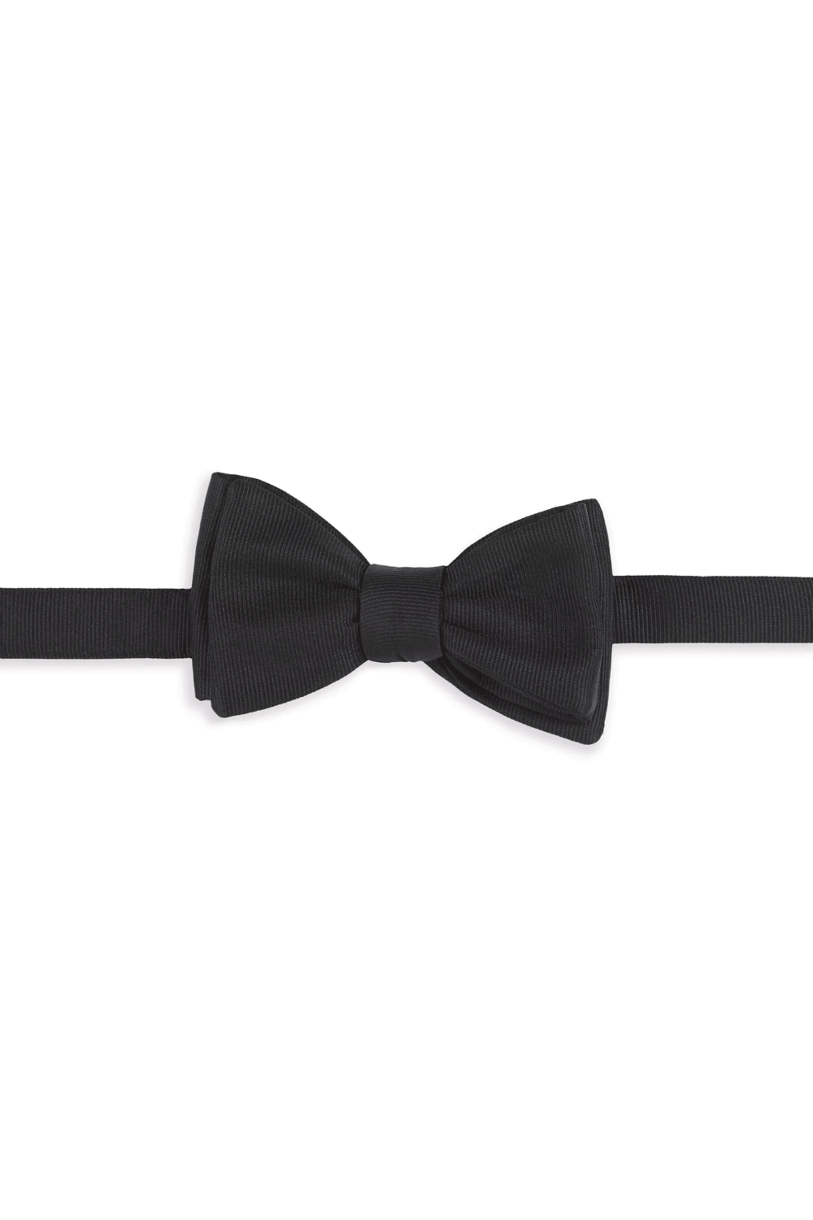 isaia-black-grosgrain-bowtie-