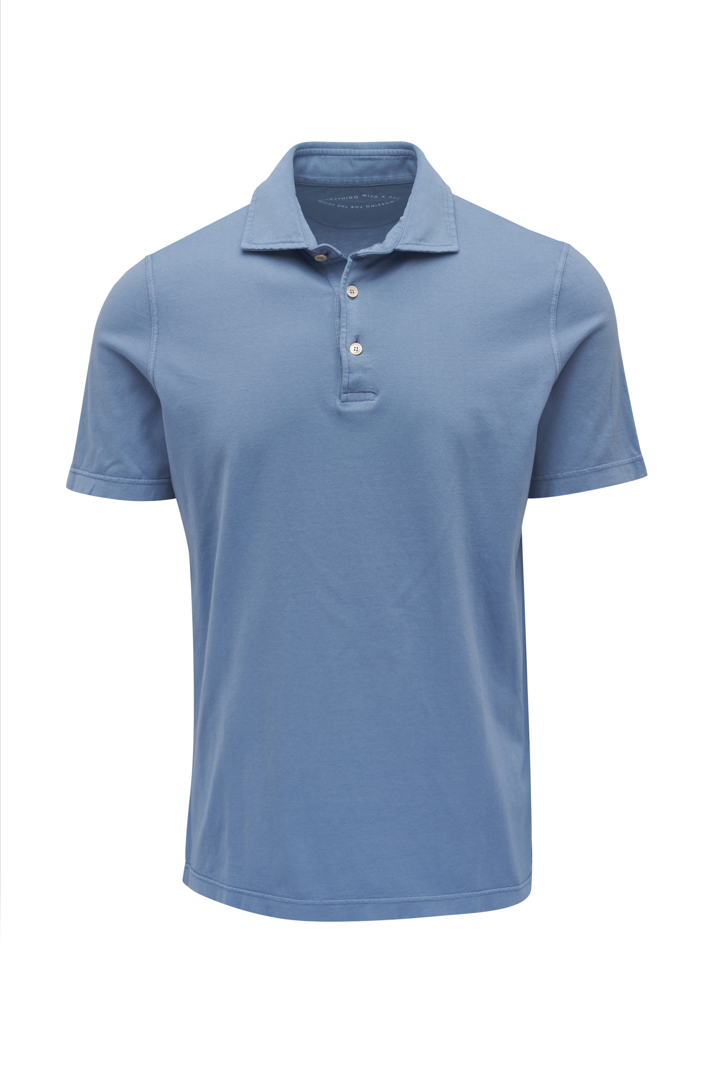【関税&送料込】Fedeli T-shirts and Polos Blue Fedeli - Light Blue Dusty Polo | Mitchell Stores