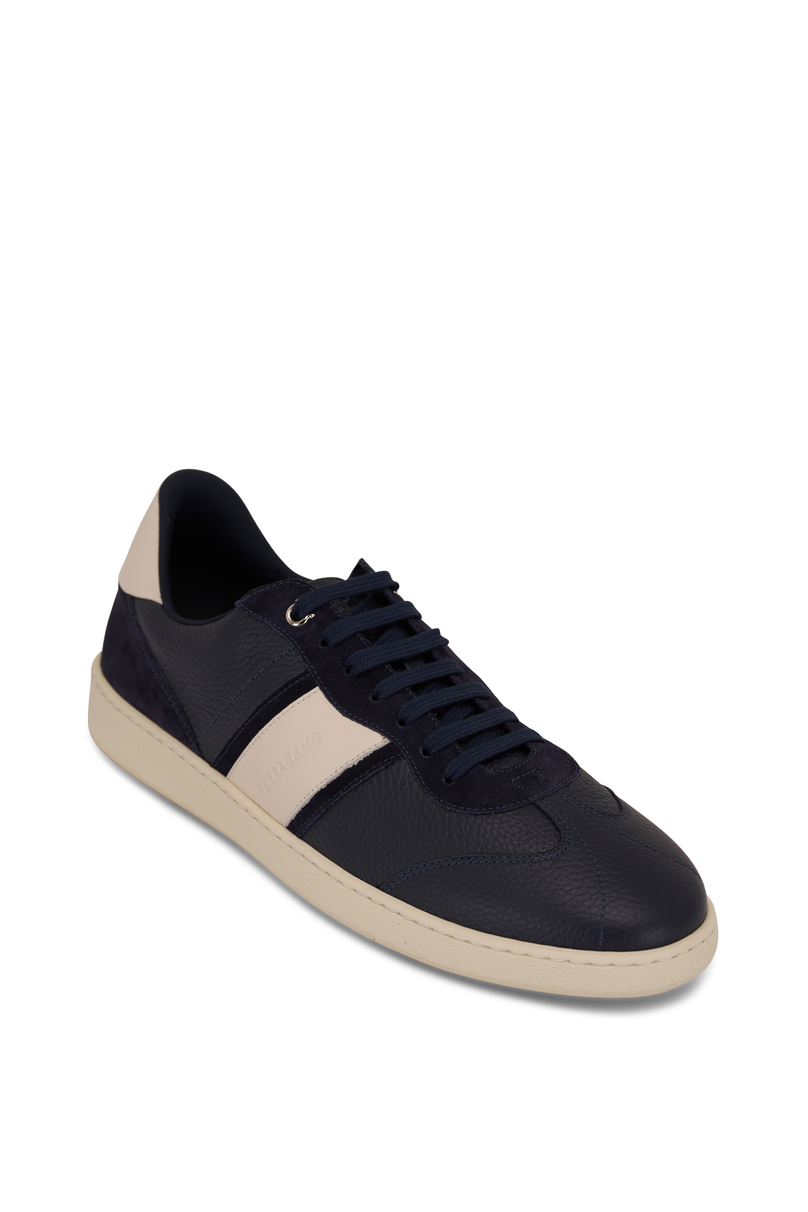 Maison Margiela - Replica Blue Leather & Suede Sneaker