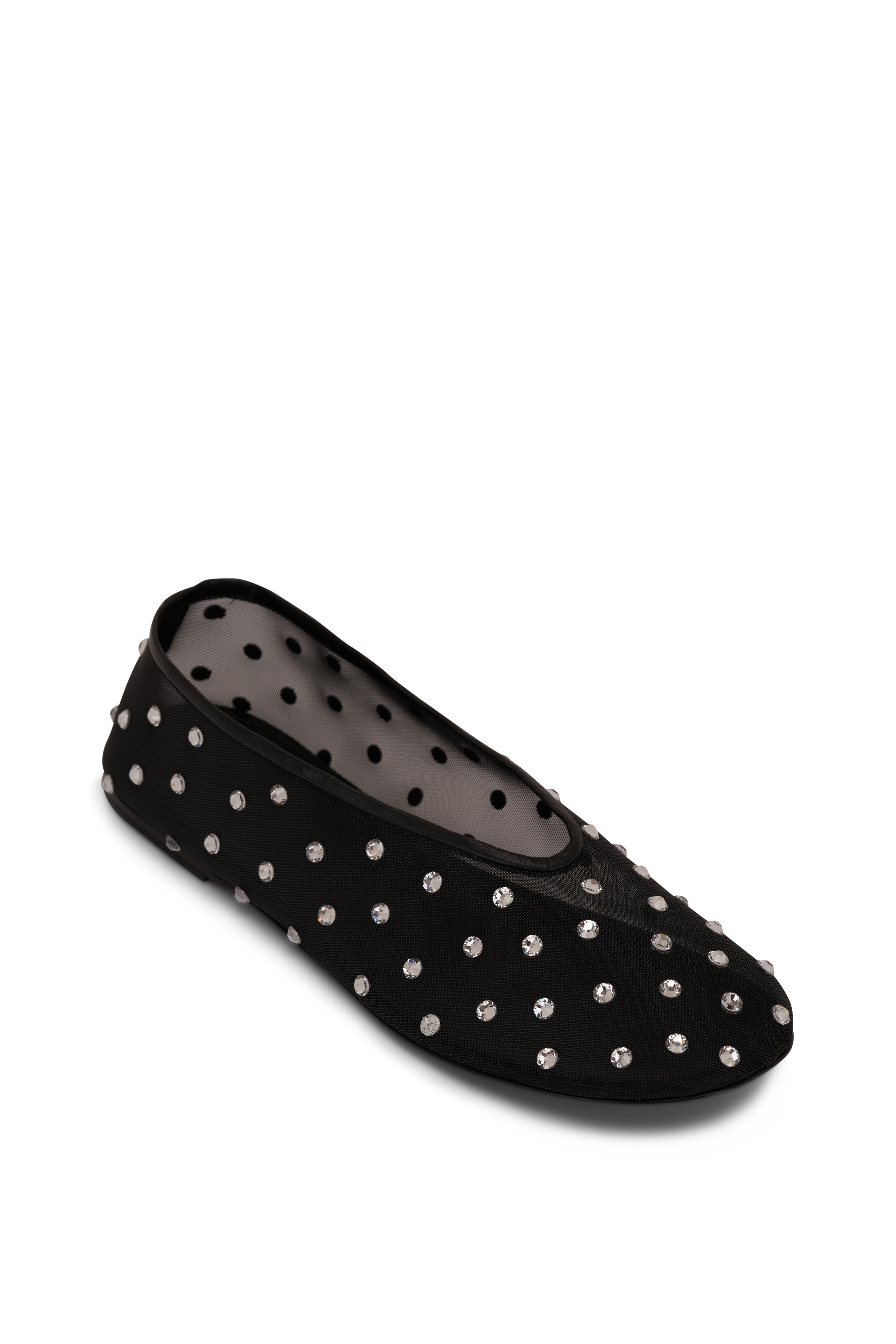 フラットシューズ KHAITE Woman Ballet flats Black F4054931 200 Charlotte Ballerina Flat in Black Leather – KHAITE