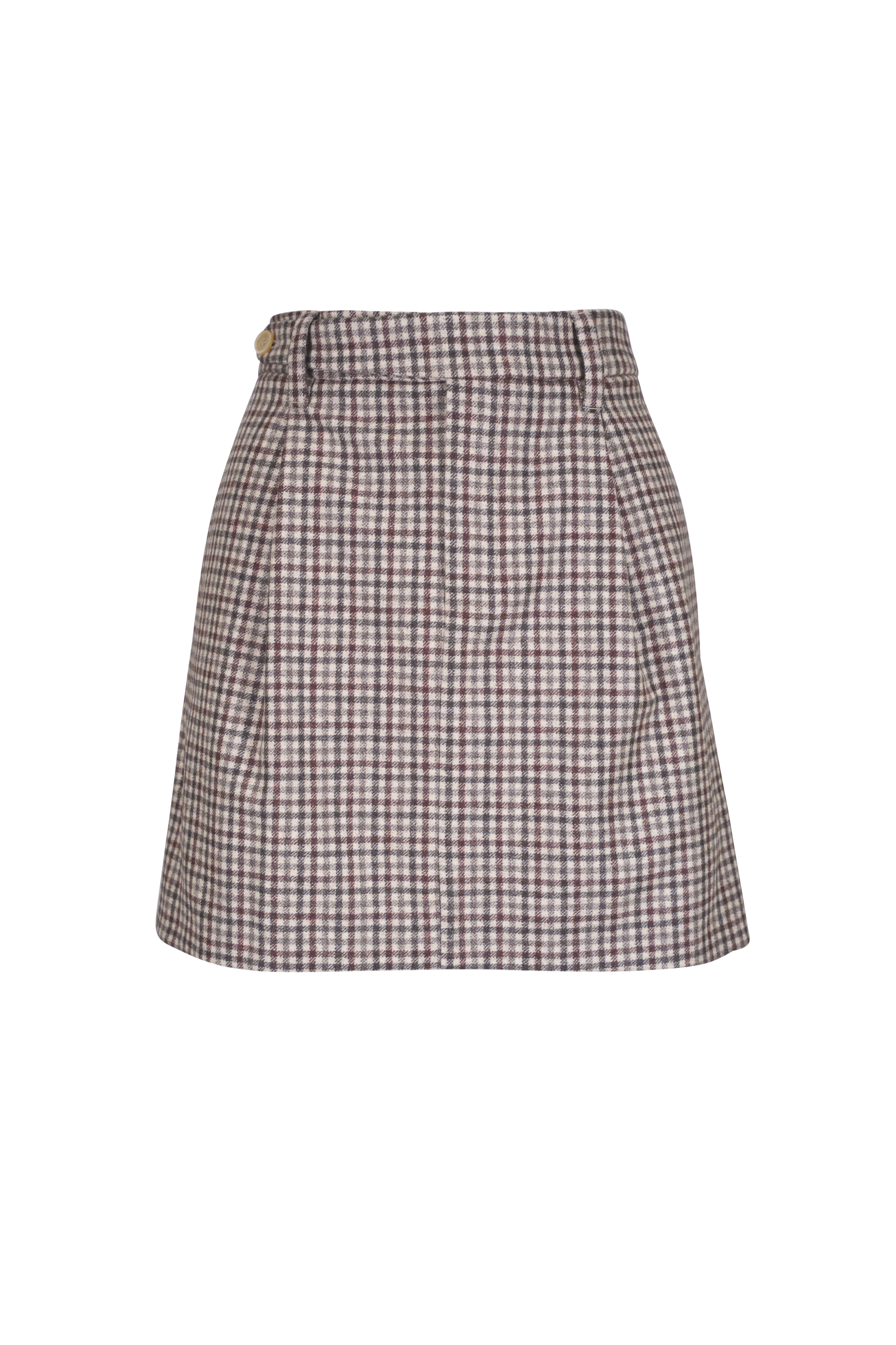 スカート BERNADETTE Women Skirts PS25RTWSKIRTELLE12 Red Celine Red Wool Horsebit Skirt