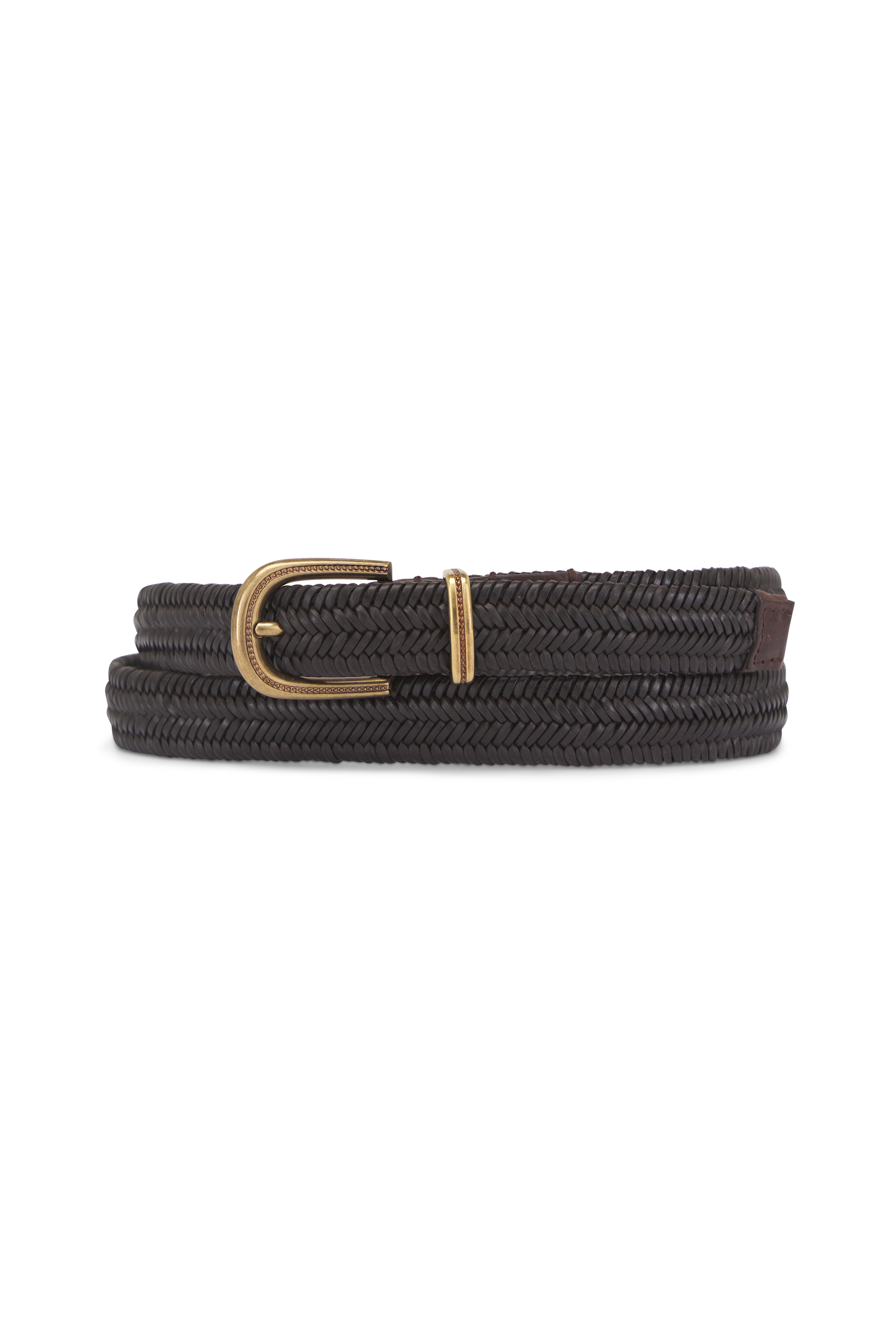 Ralph Lauren Belt Size Small Black Woven Stretch Belt Gold ALEXANDER LEATHER BELT | B-low The Belt main image 4
