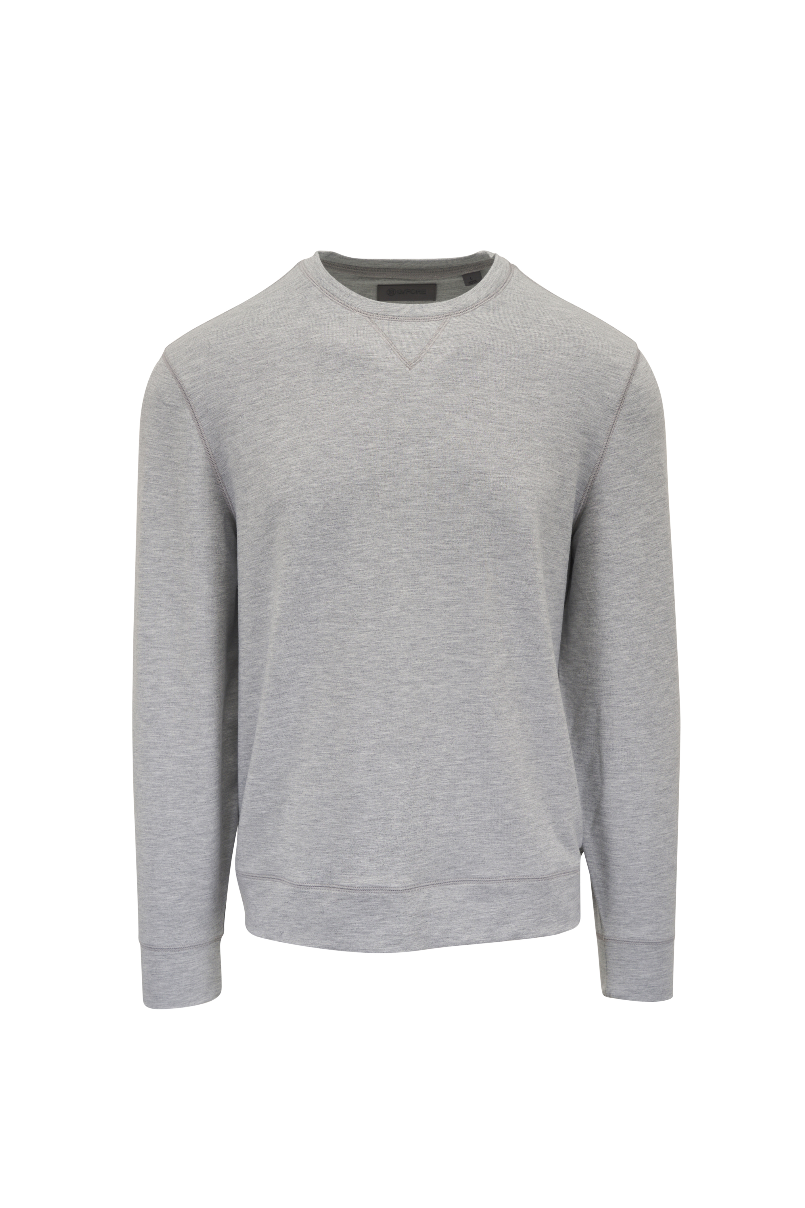 Moncler - Gray Logo Embossed Sweatshirt | Mitchell Stores