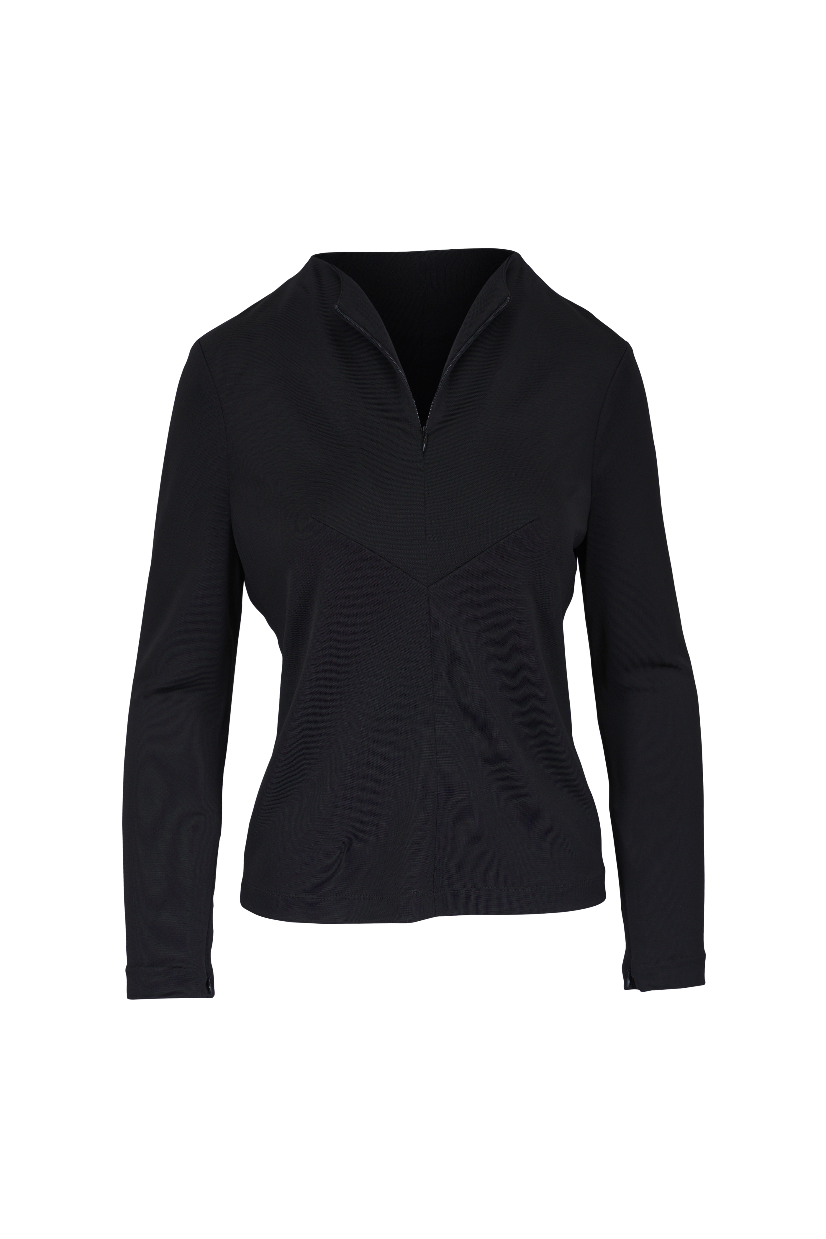 Valentino - Maglia Black Wool & Lace Yoke Sweater